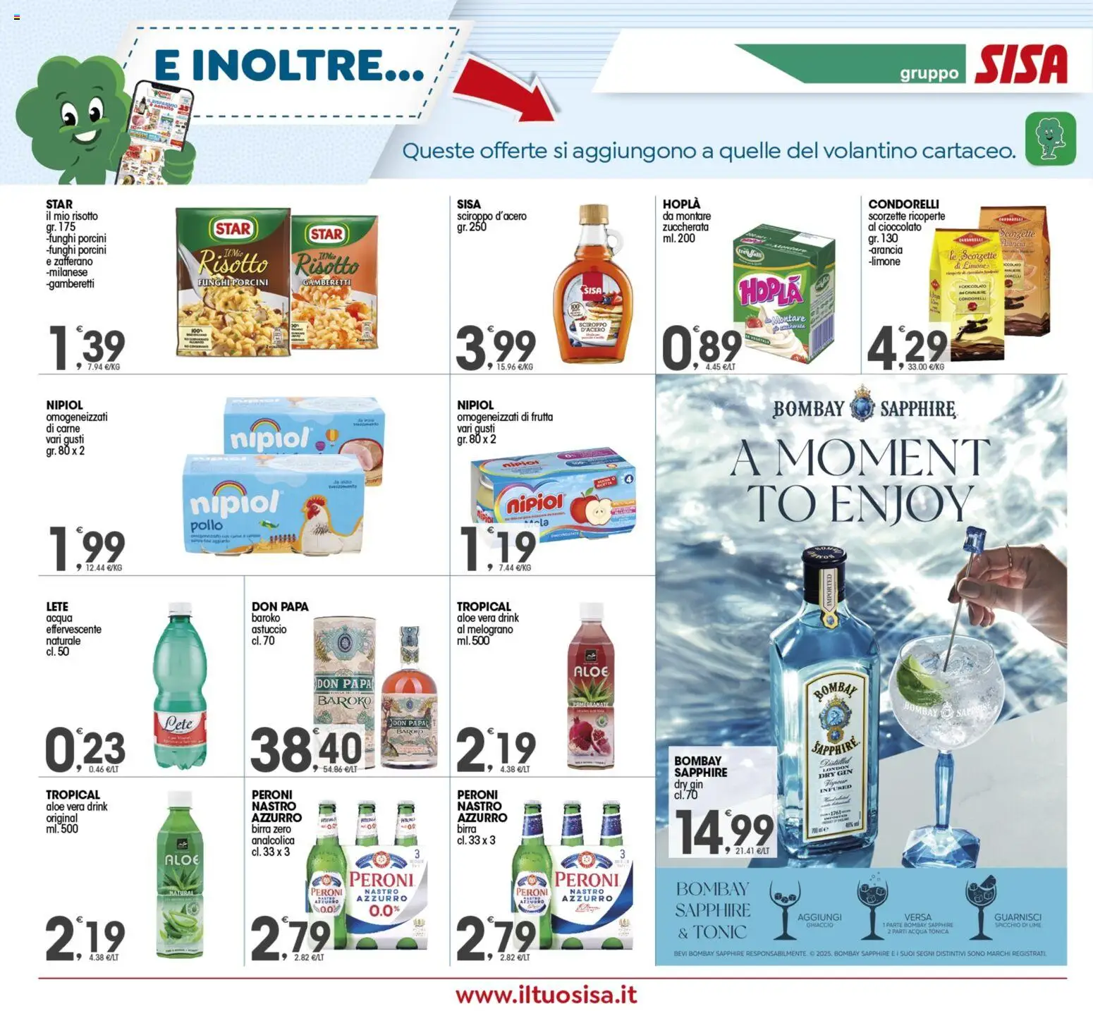 Volantino SISA del 05.12.2025 | Pagina: 14 | Prodotti: Gin, Funghi, Aloe vera, Gamberetti