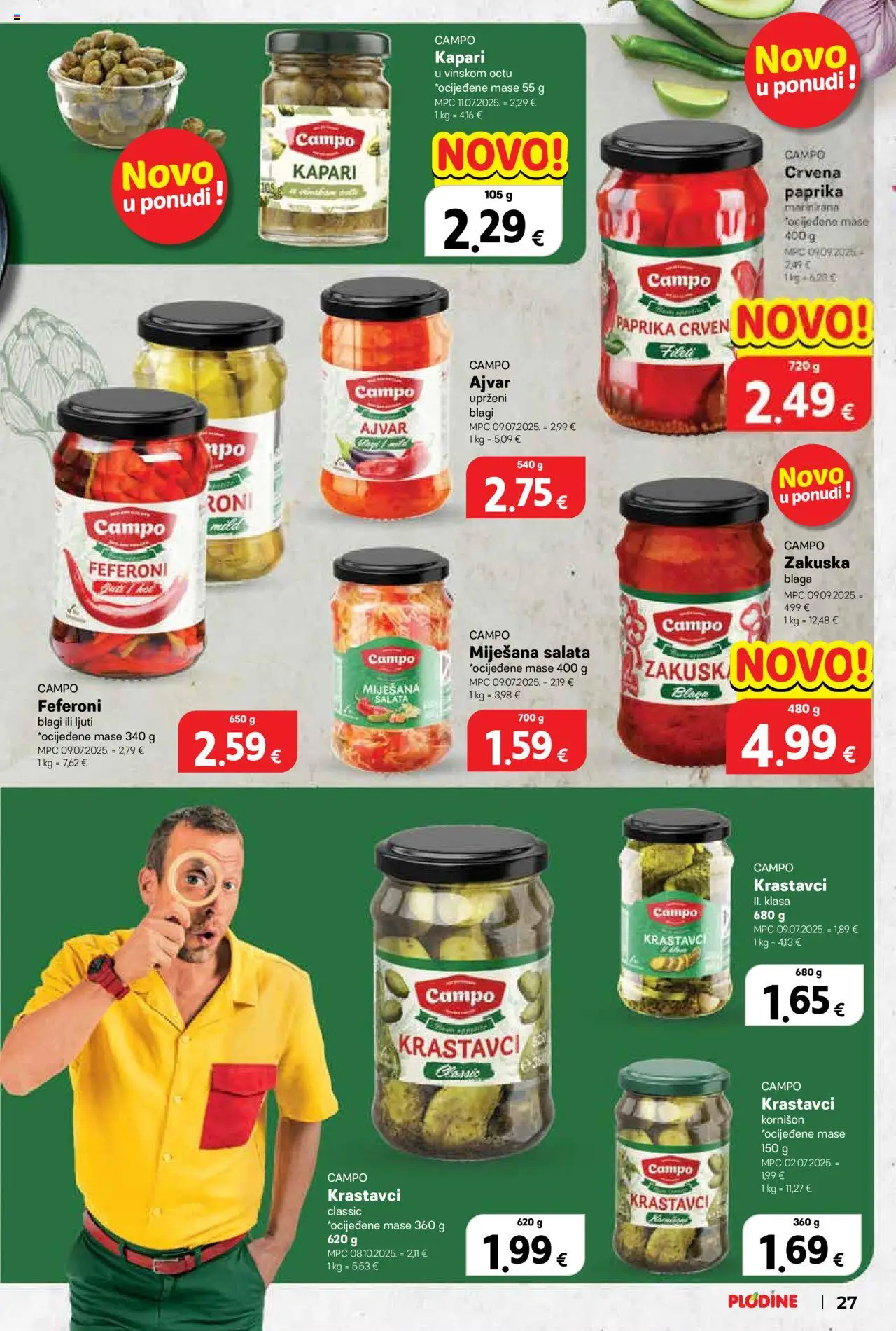 Plodine katalog | vrijedi od 22.10.2025 | Stranica: 27 | Proizvodi: Paprika, Krastavci, Salata, Feferoni