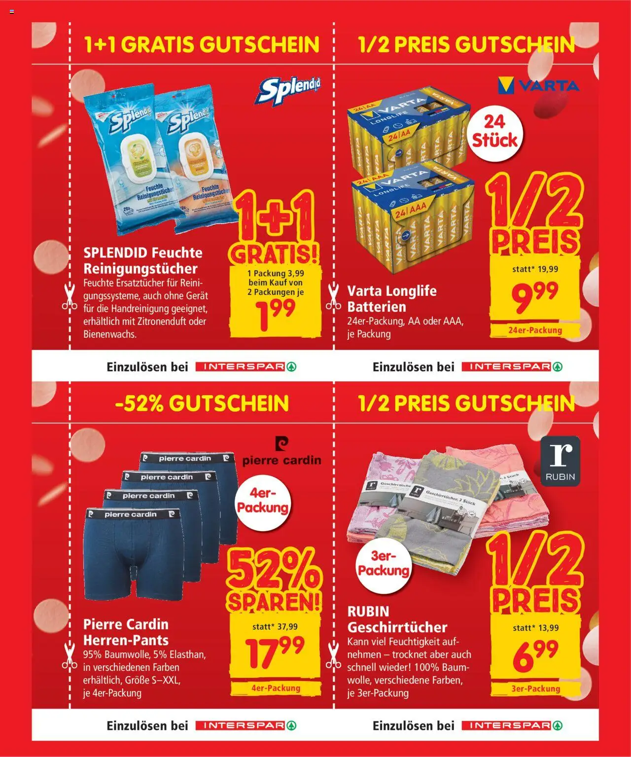 Interspar - Gutscheinheft 55 Jahre  gültig ab 31.07.2025 | Seite: 13 | Produkte: Reinigungstücher