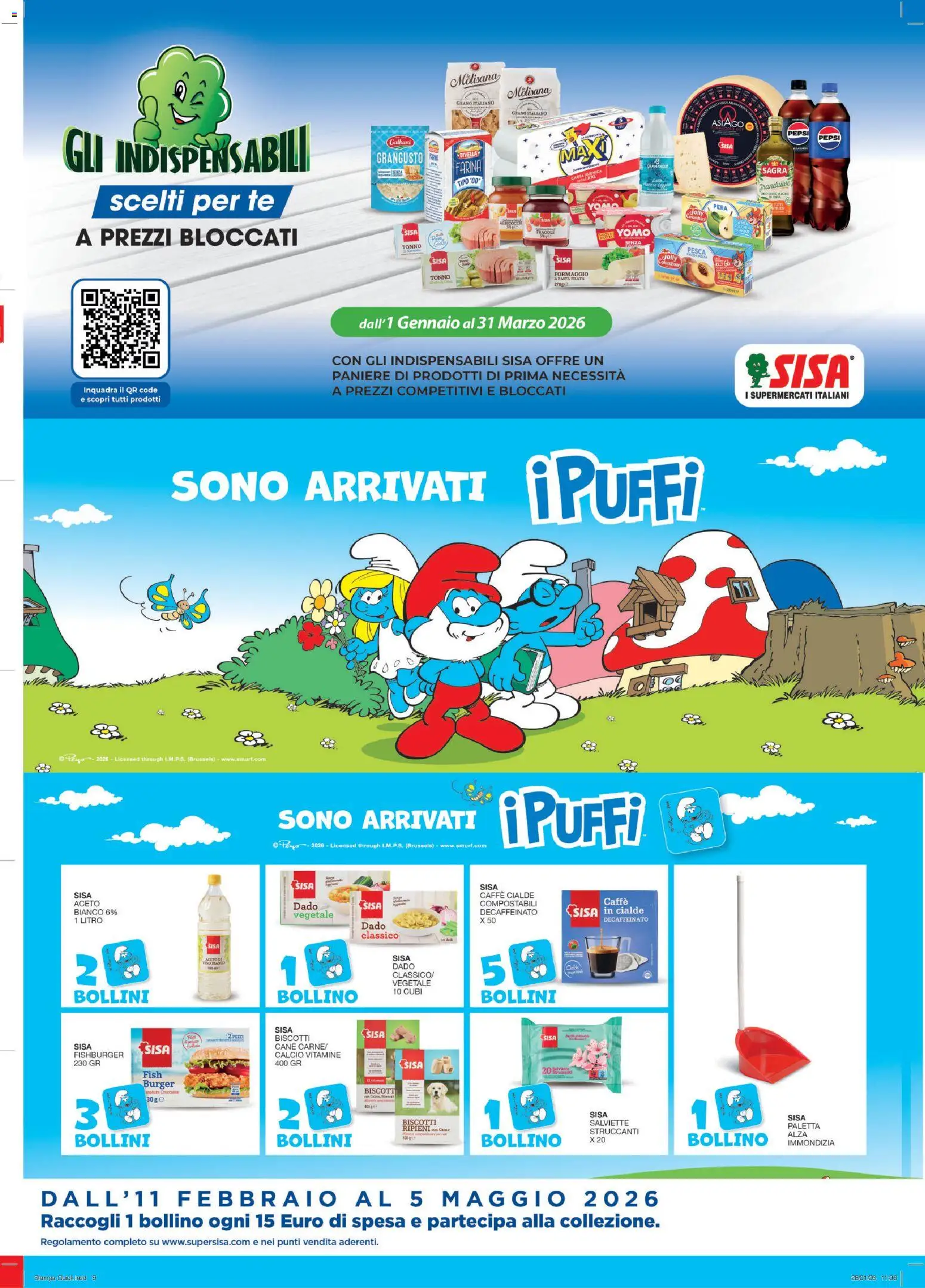 Volantino SISA del 12.02.2026 | Pagina: 9 | Prodotti: Caffè, Tè, Biscotti, Tonno
