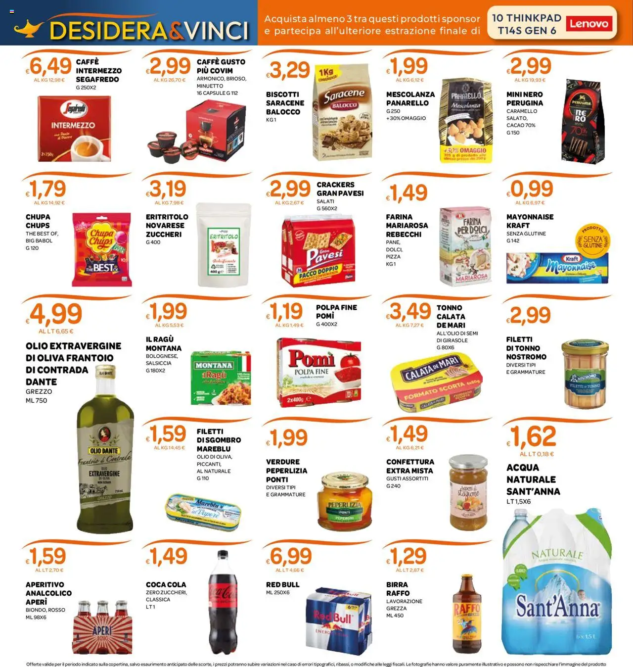 Volantino Ekom del 21.10.2025 | Pagina: 4 | Prodotti: Birra, Salsiccia, Red Bull, Coca Cola