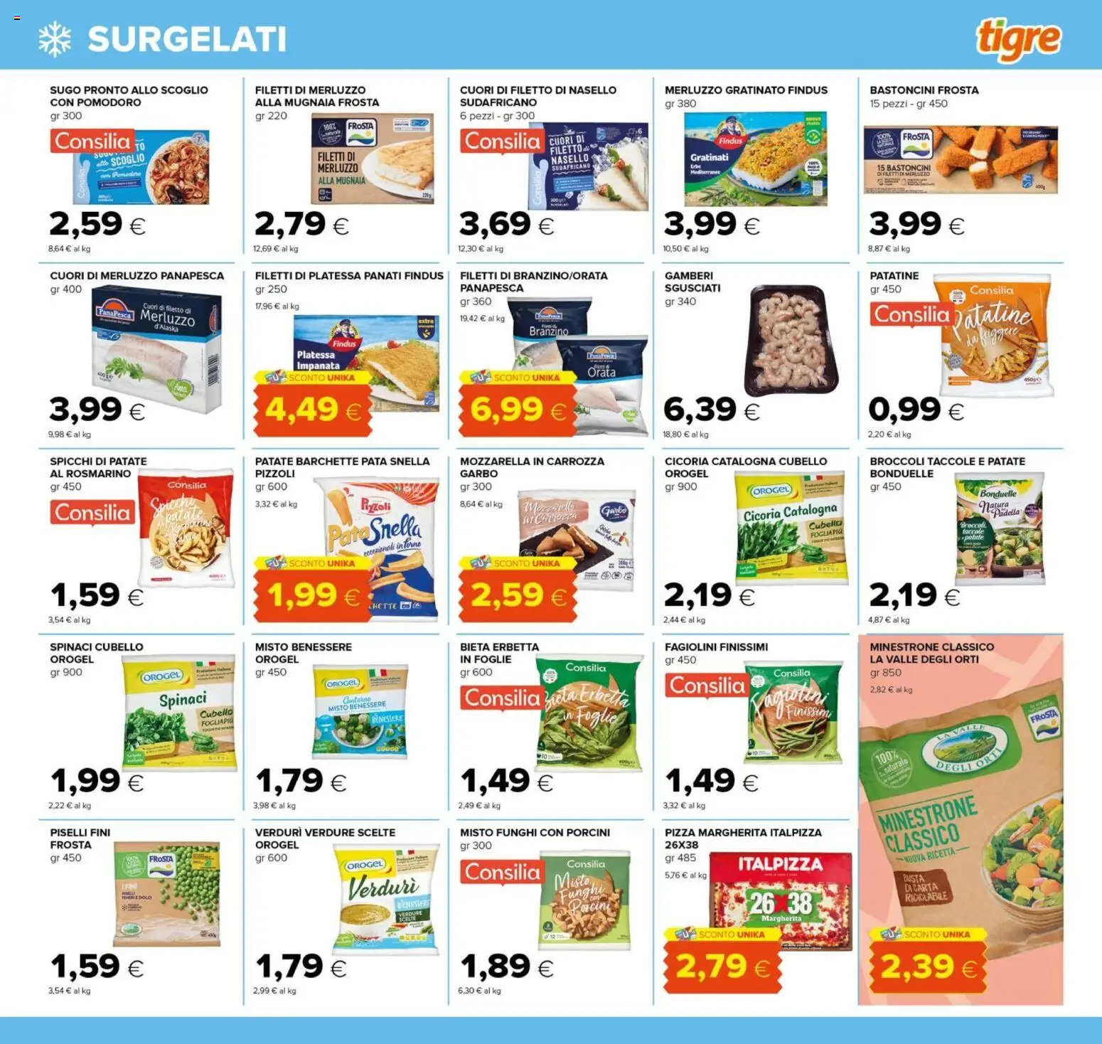 Volantino Tigre del 15.01.2026 | Pagina: 9 | Prodotti: Rosmarino, Merluzzo, Funghi, Piselli
