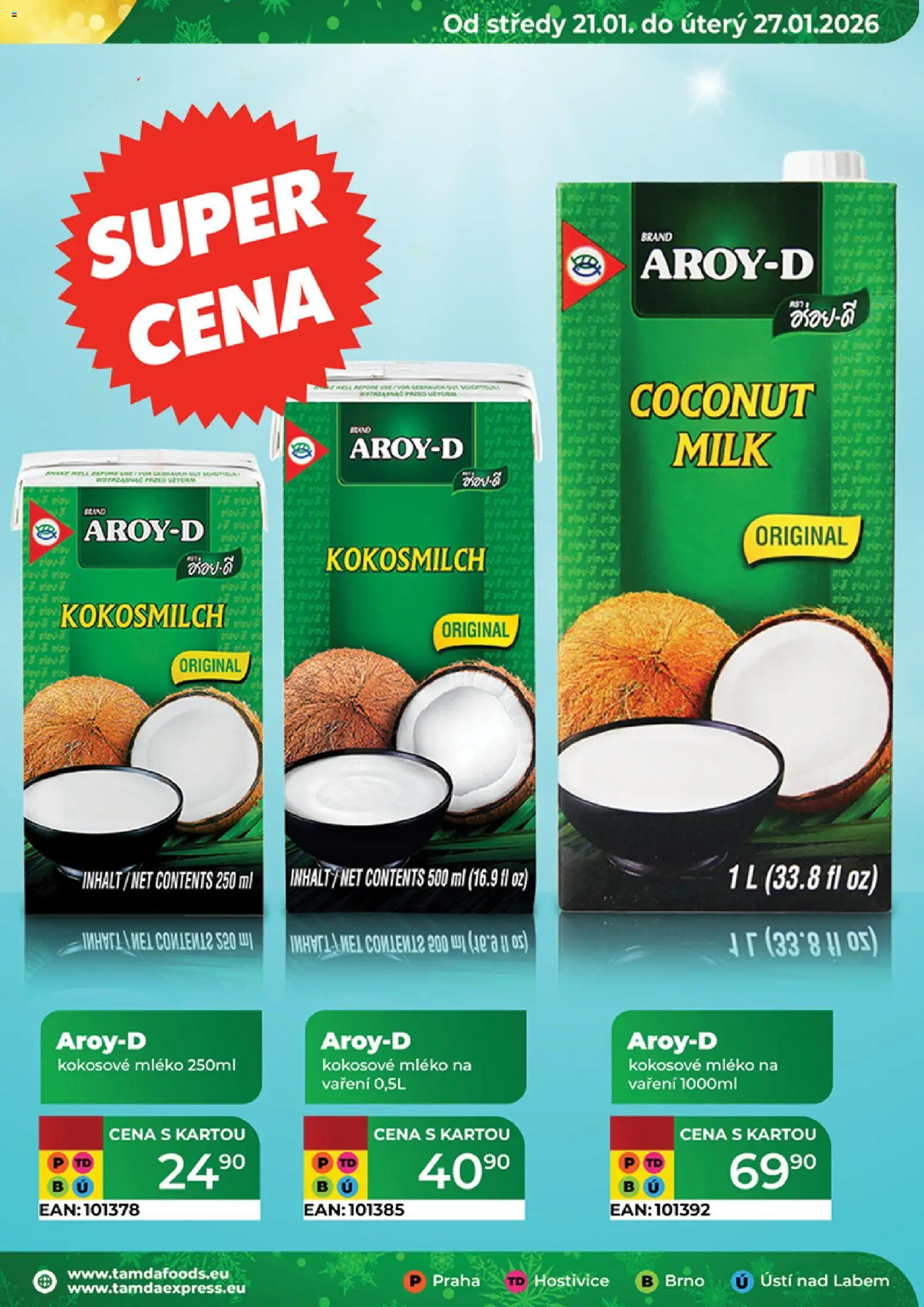 Tamda Foods leták od 21.01.2026 | Strana: 47 | Produkty: Kokosové mléko, Mléko