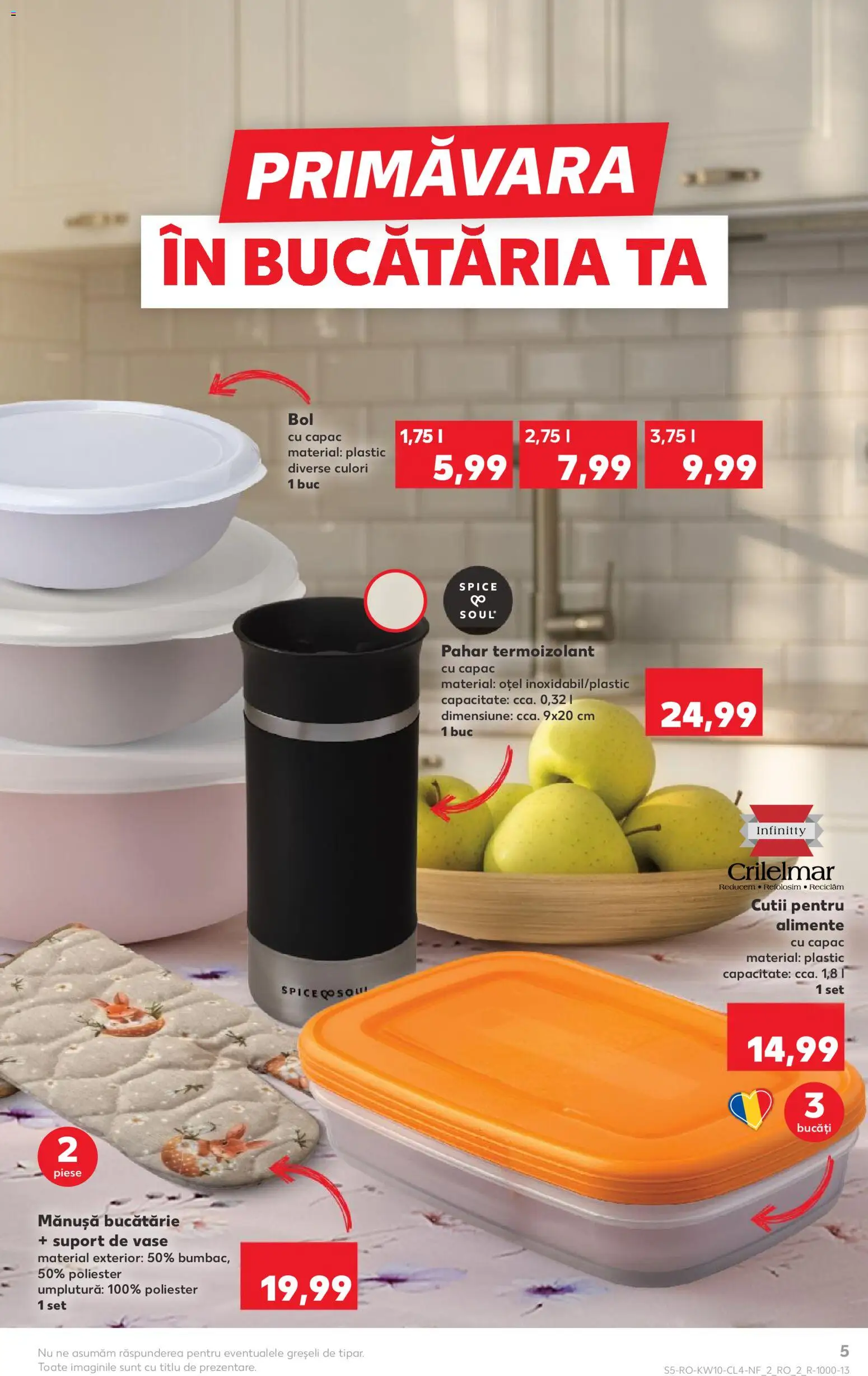 Noul catalog Kaufland – valabil de la 04.03.2026 | Pagină: 5 | Produse: Bol, Bucătărie