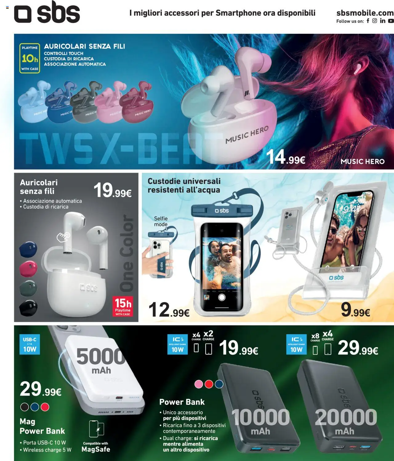 Volantino Euronics del 31.07.2025 | Pagina: 9 | Prodotti: Auricolari, Power bank, Smartphone