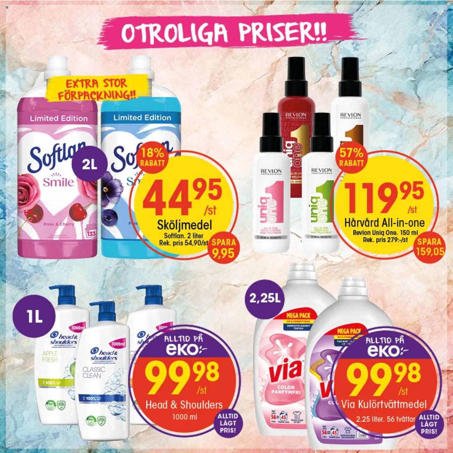 EKO reklamblad aktuell från 23.03.2026 | Sida: 9 | Produkter: Sköljmedel, Äpple