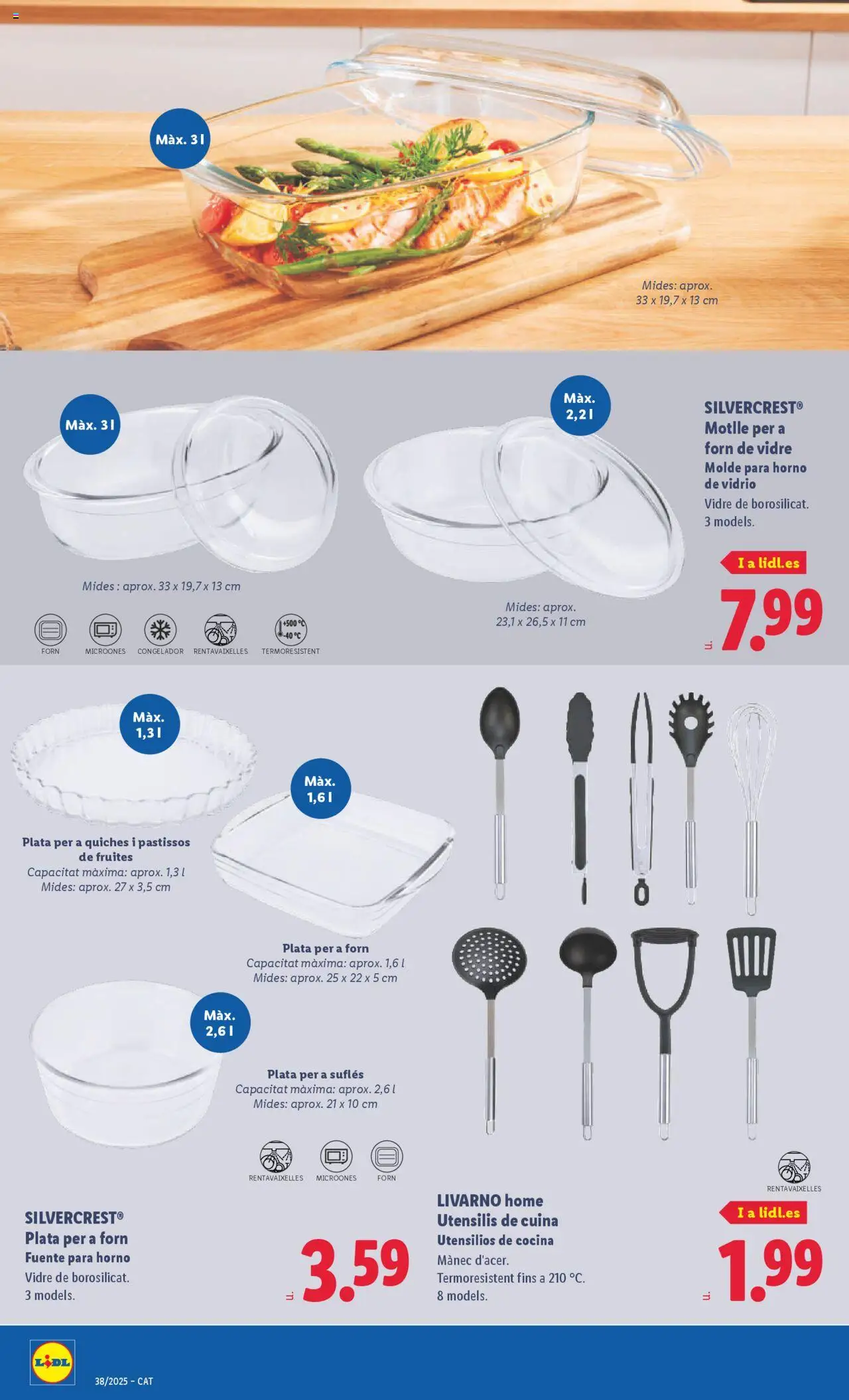 Lidl folleto de bazar │ válido desde el 15.09.2025 | Página: 8 | Productos: Congelador, Horno, Cocina