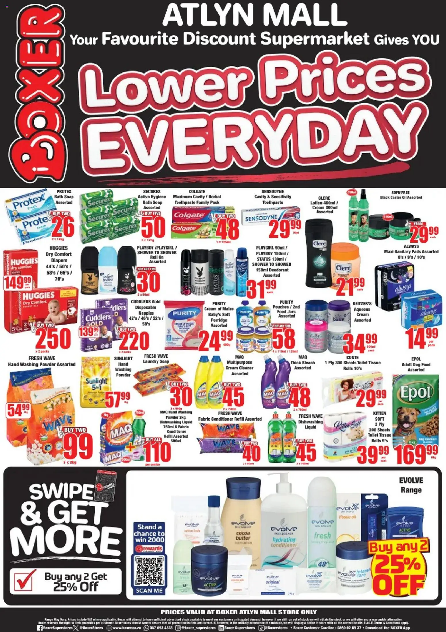 New Boxer catalogue – valid from 09.04.2026 | Page: 8 | Products: Tissue oil, Toilet, Butter, Nappies