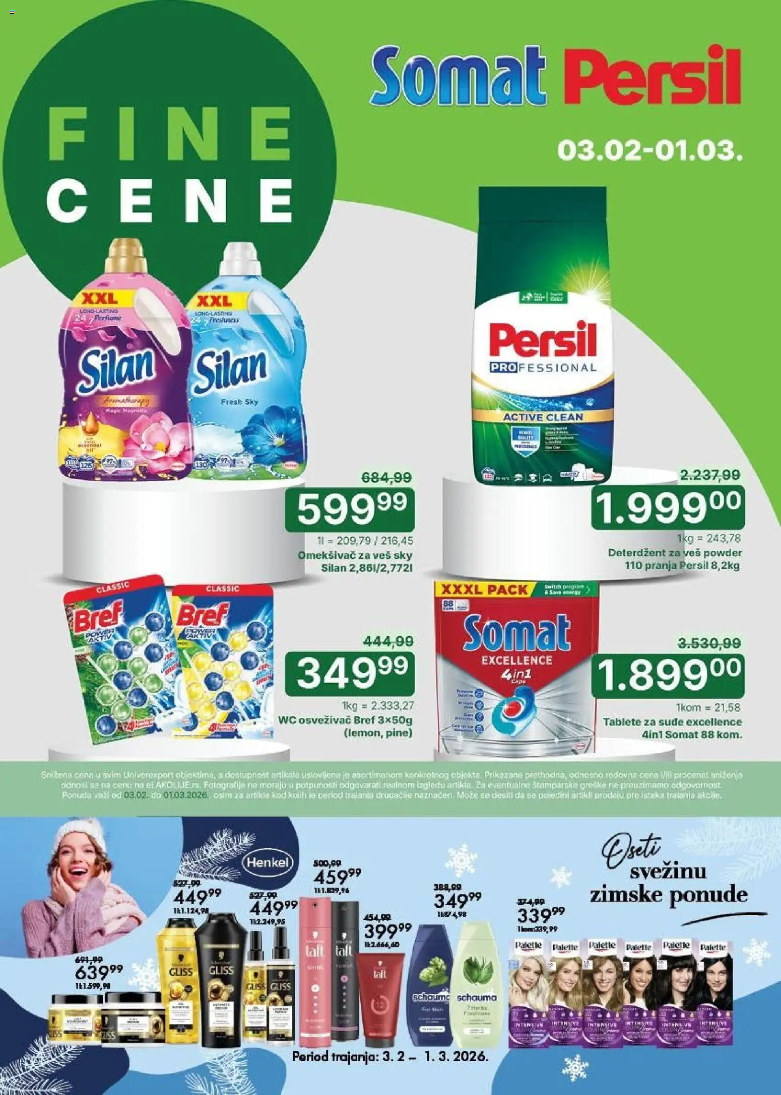 Univerexport katalog - važi od 02.02.2026 | Strana: 17 | Proizvode: Deterdžent, Somat, Silan, Persil