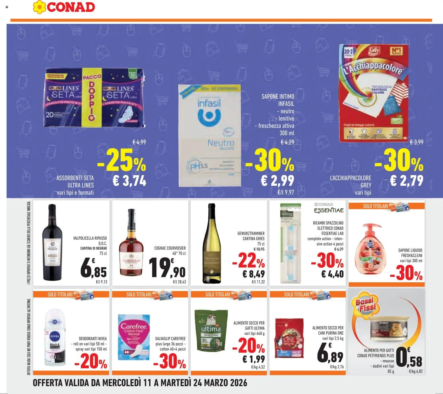 Volantino Conad del 11.03.2026 | Pagina: 34 | Prodotti: Sapone, Spazzolino, Intimo, Spazzolino elettrico