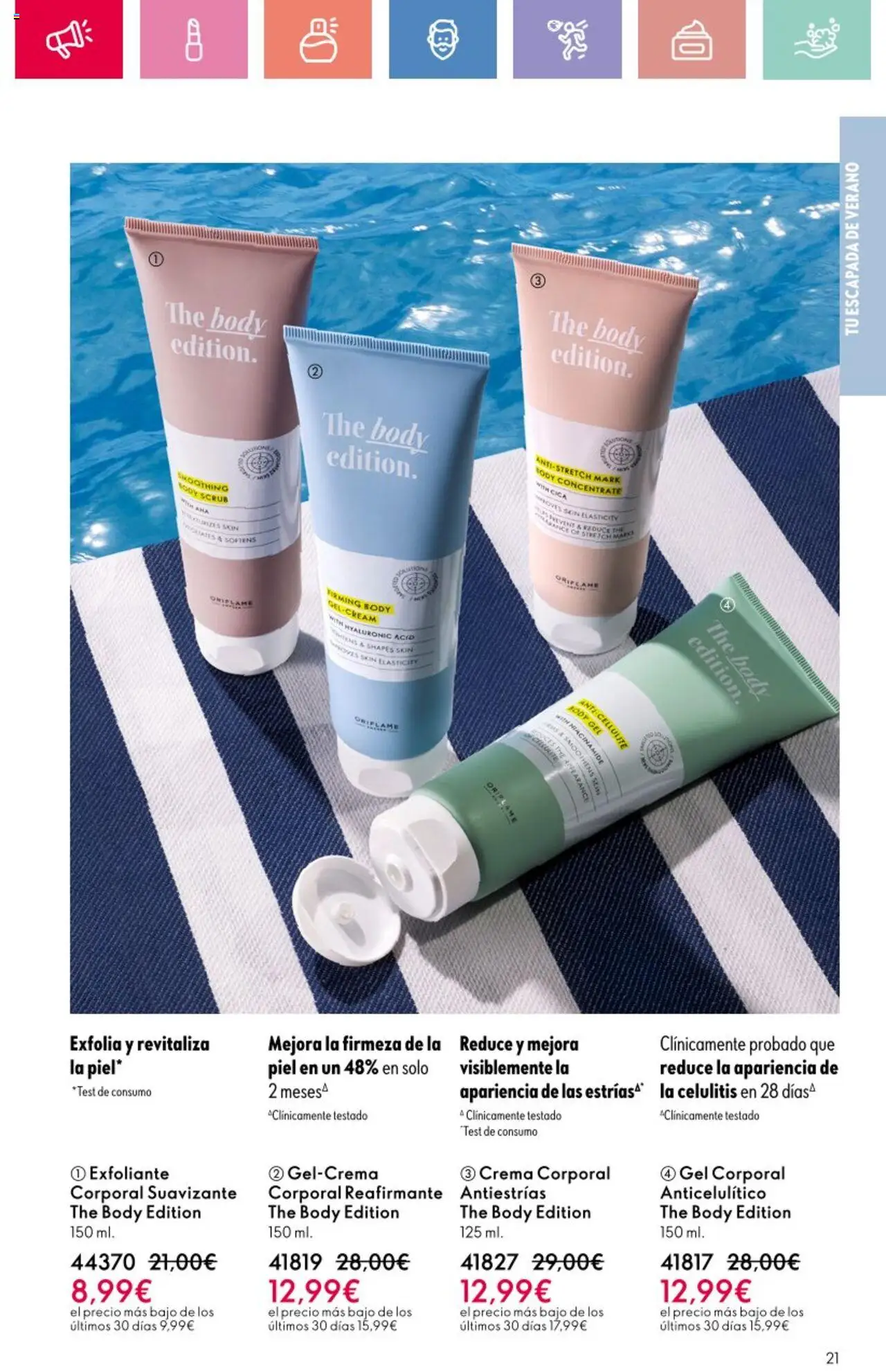 Oriflame - Catálogo Campaña 9 │ válido desde el 22.06.2025 | Página: 21 | Productos: Γαύρος, Suavizante, Exfoliante corporal, Body