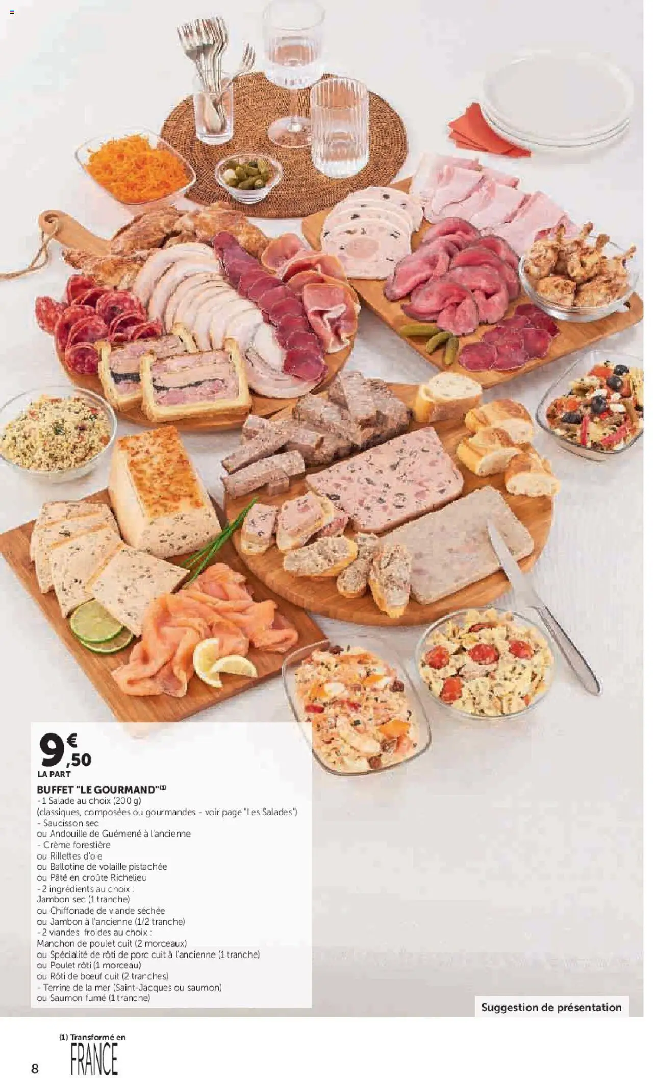 {H1} | Page: 8 | Produits: Saucisson, Buffet, Viande, Porc