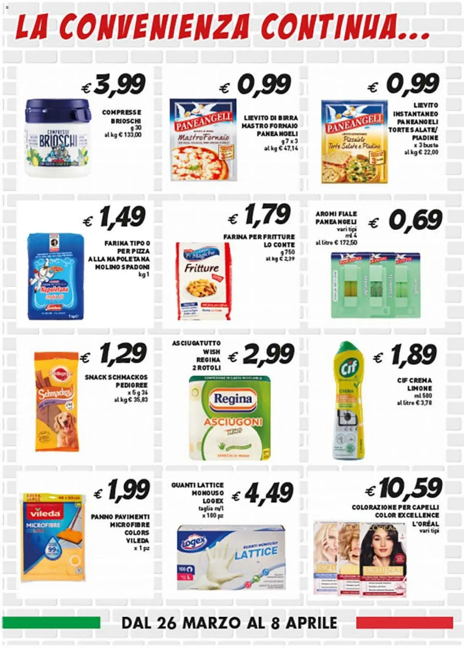 Volantino Coal del 26.03.2026 | Pagina: 8 | Prodotti: Pizza, Limone, Farina, Guanti