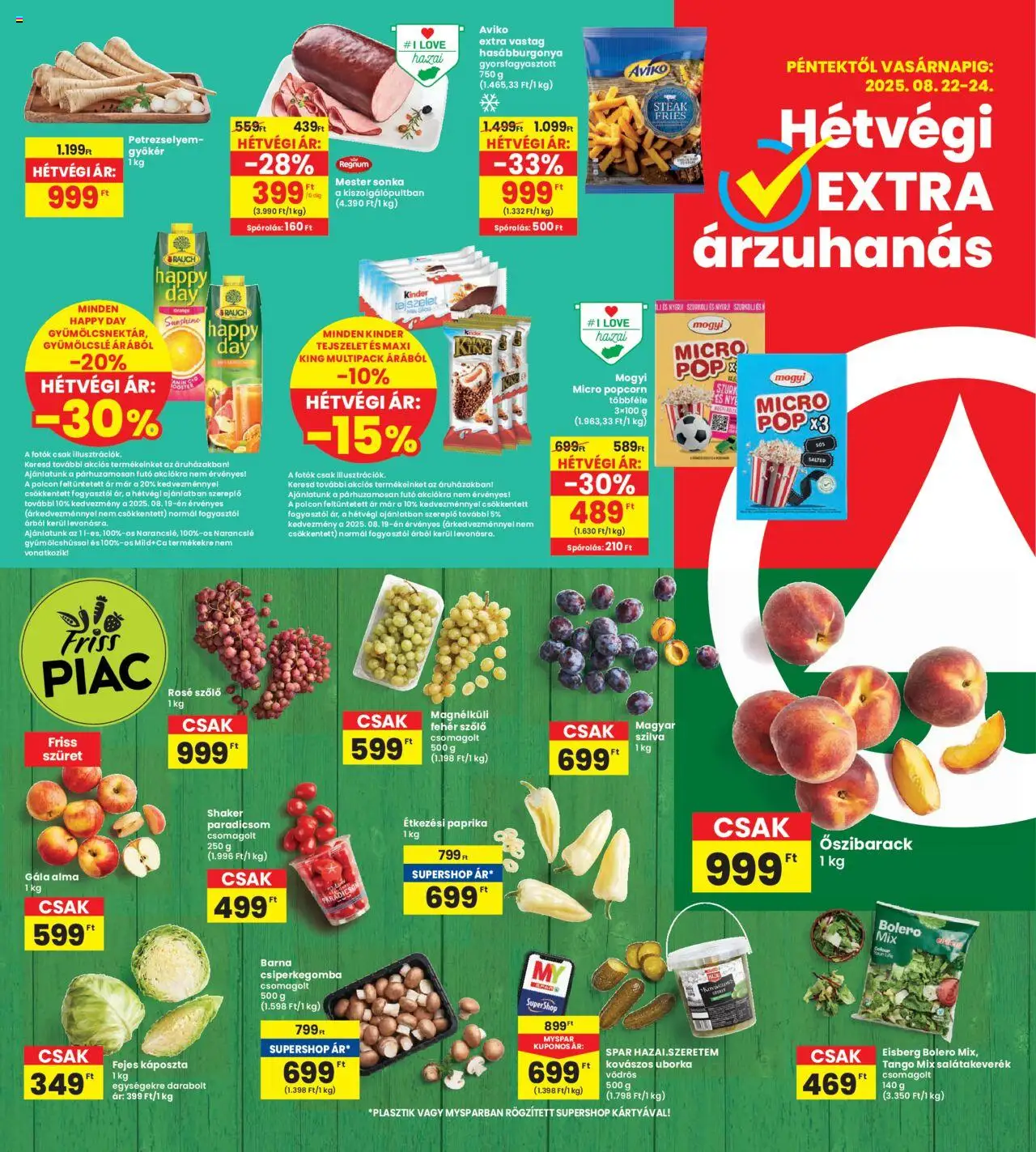 Interspar akciós ujság - amely érvényes a következő dátumtól: 21.08.2025 | Oldal: 20 | Termékek: Káposzta, Szőlő, Boleró, Popcorn