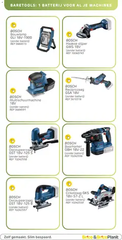 Brico - Powertools-catalogus - Voorbeeld van een folder van Brico, geldig van 27.05.2025 | Pagina: 46 | Producten: Slijper, Batterij