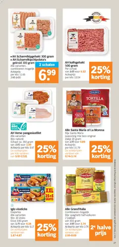 Albert Heijn folder week  / de la semaine 13 - Voorbeeld van een folder van Albert Heijn, geldig van 23.03.2026 | Pagina: 27 | Producten: Taco, Chipolata, Tortilla, Kan