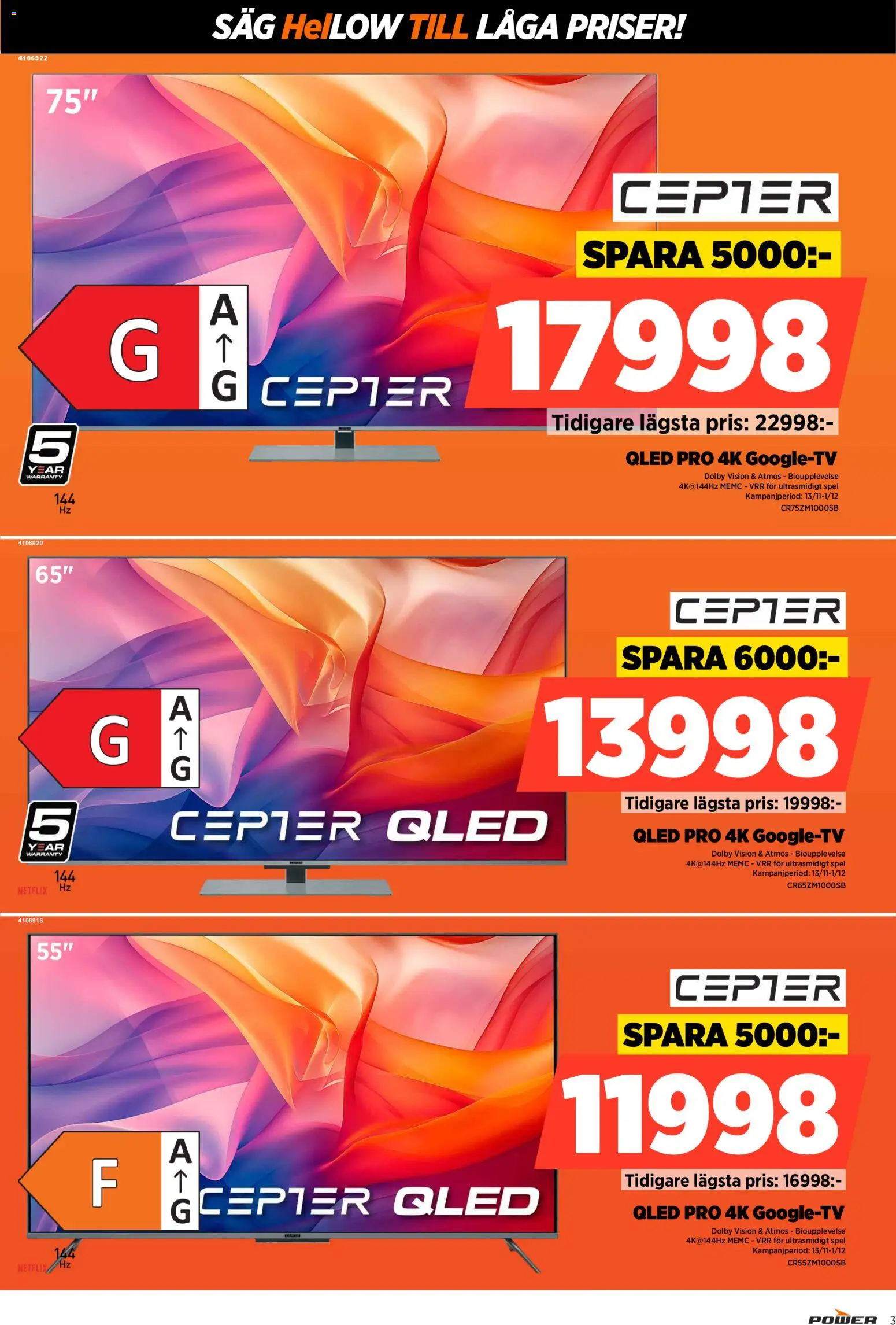 Power reklamblad aktuell från 24.11.2025 | Sida: 3 | Produkter: Såg, Spel