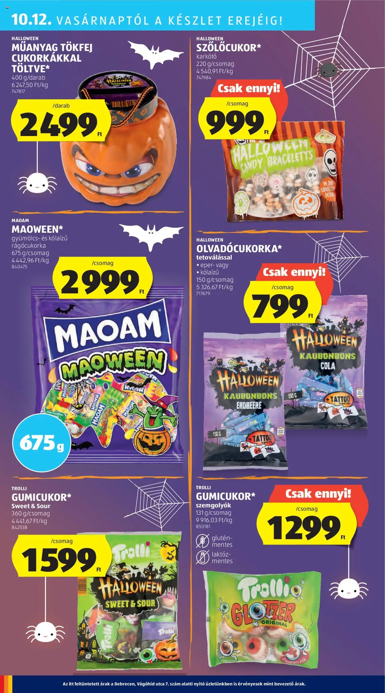 Aldi akciós ujság - amely érvényes a következő dátumtól: 09.10.2025 | Oldal: 36 | Termékek: Karkötő, Szőlőcukor, Eper, Só