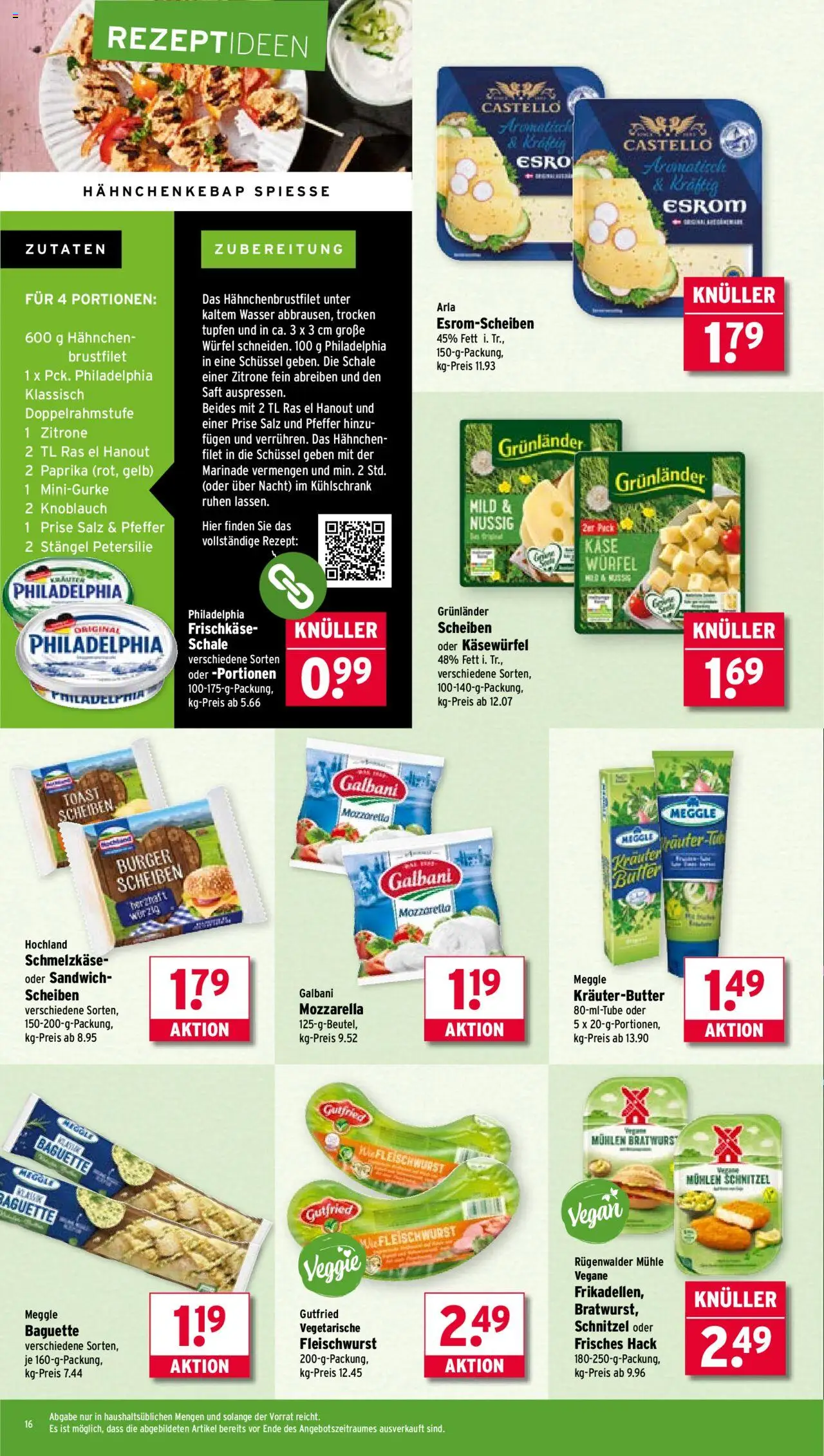 Wasgau Prospekt 	 – gültig ab 08.09.2025 | Seite: 16 | Produkte: Mühle, Bratwurst, Baguette, Kräuterbutter
