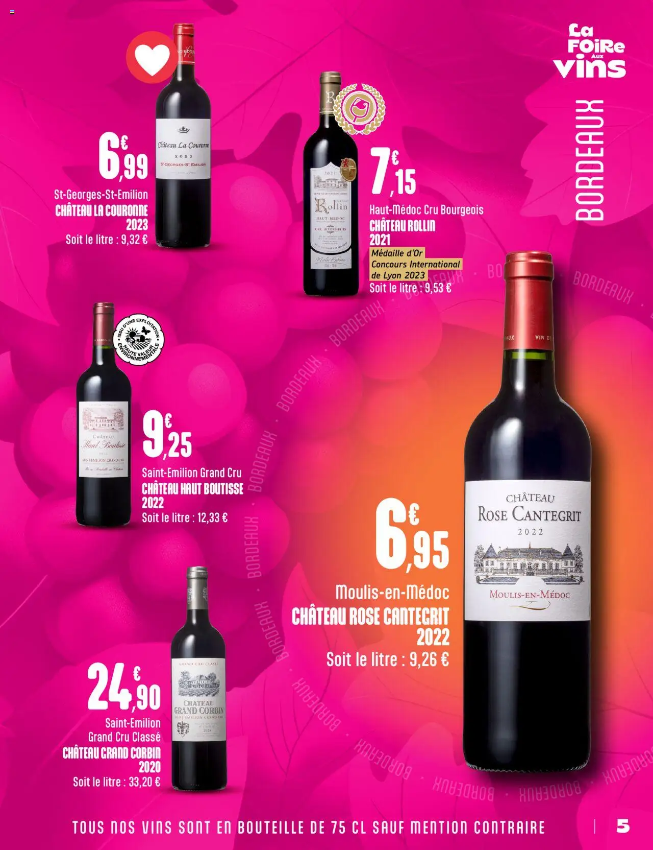 {H1} | Page: 5 | Produits: Vin