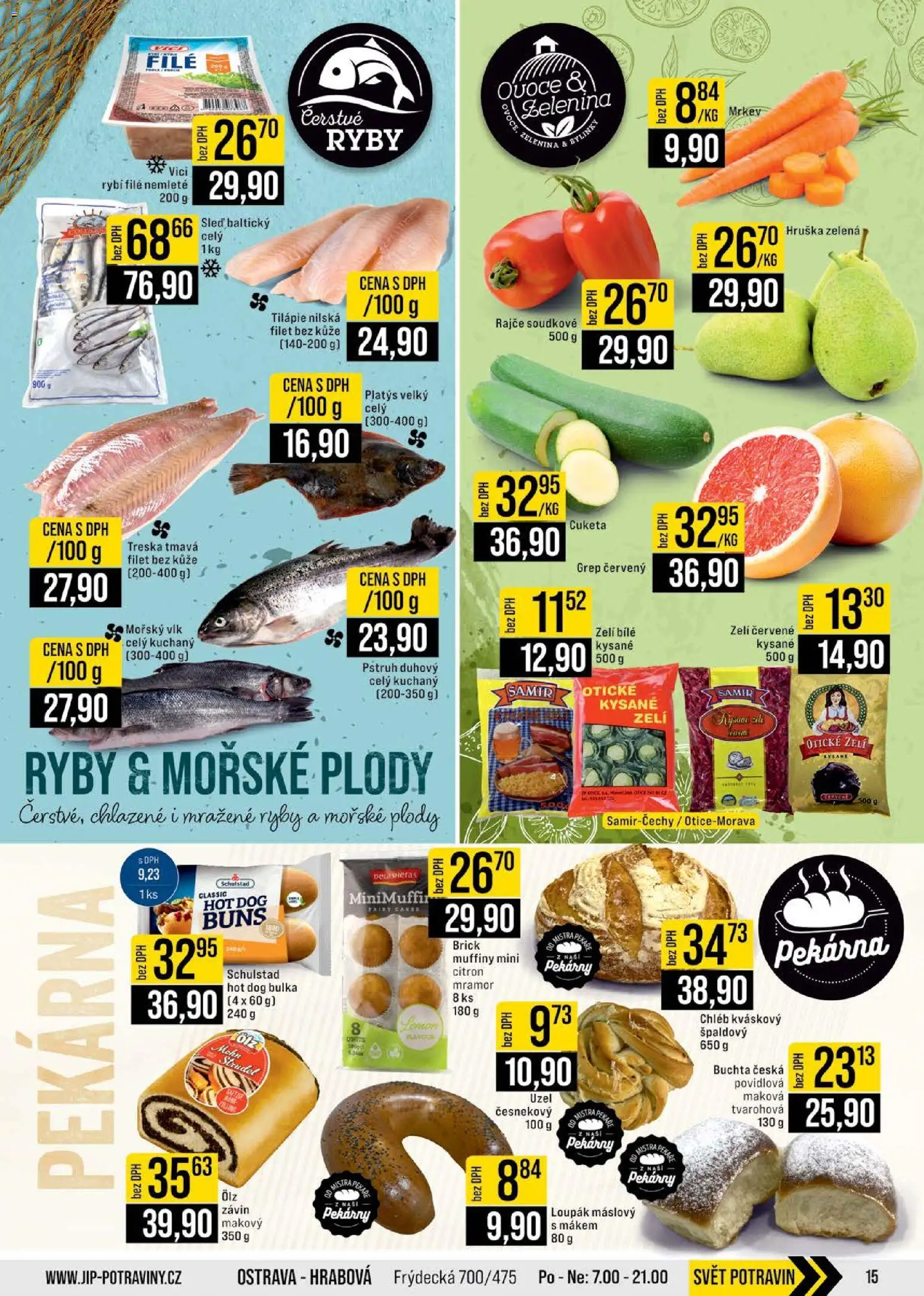 Jip leták - Cash & Carry od 05.11.2025 | Strana: 15 | Produkty: Grep, Cuketa, Tilapie, Filet