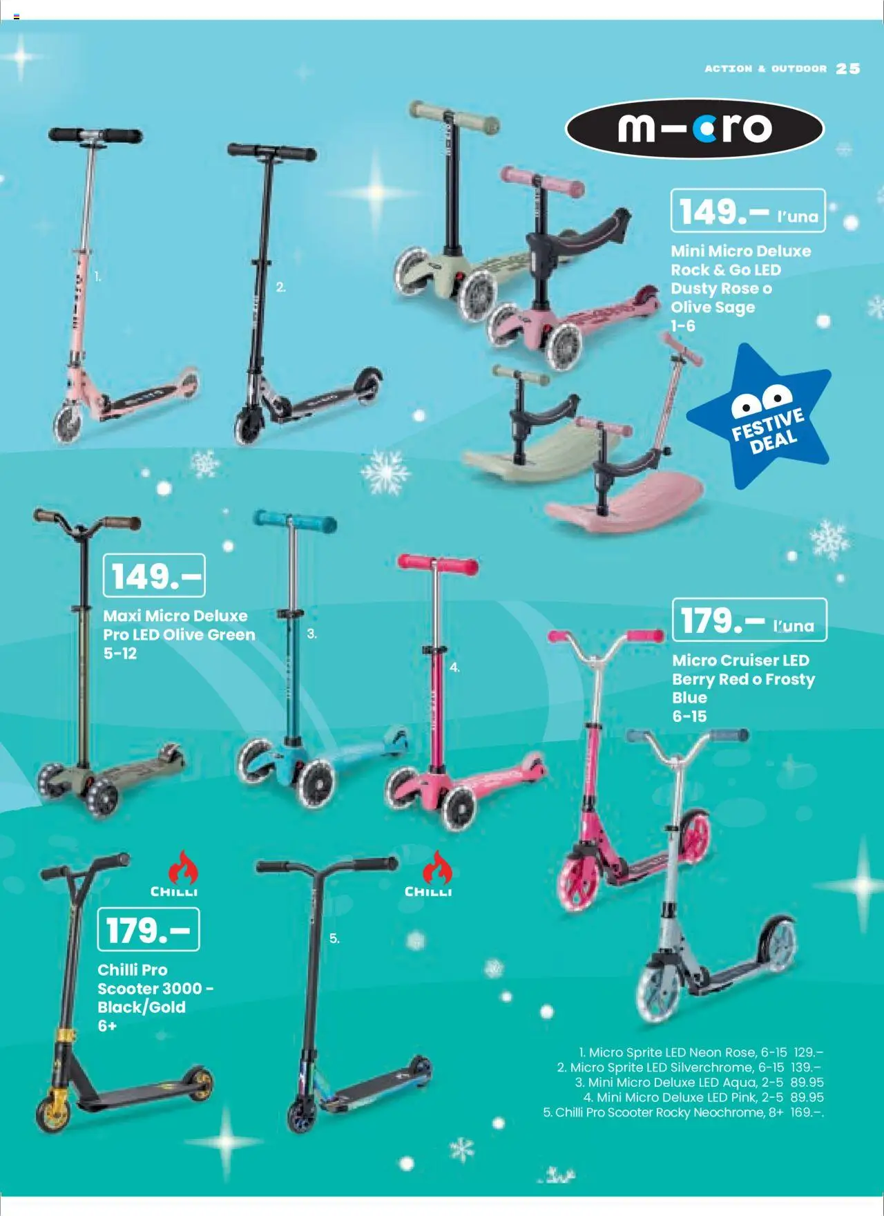 Manor Natale – gültig ab 13.10.2025 | Seite: 25 | Produkte: Rock, Sprite, Scooter