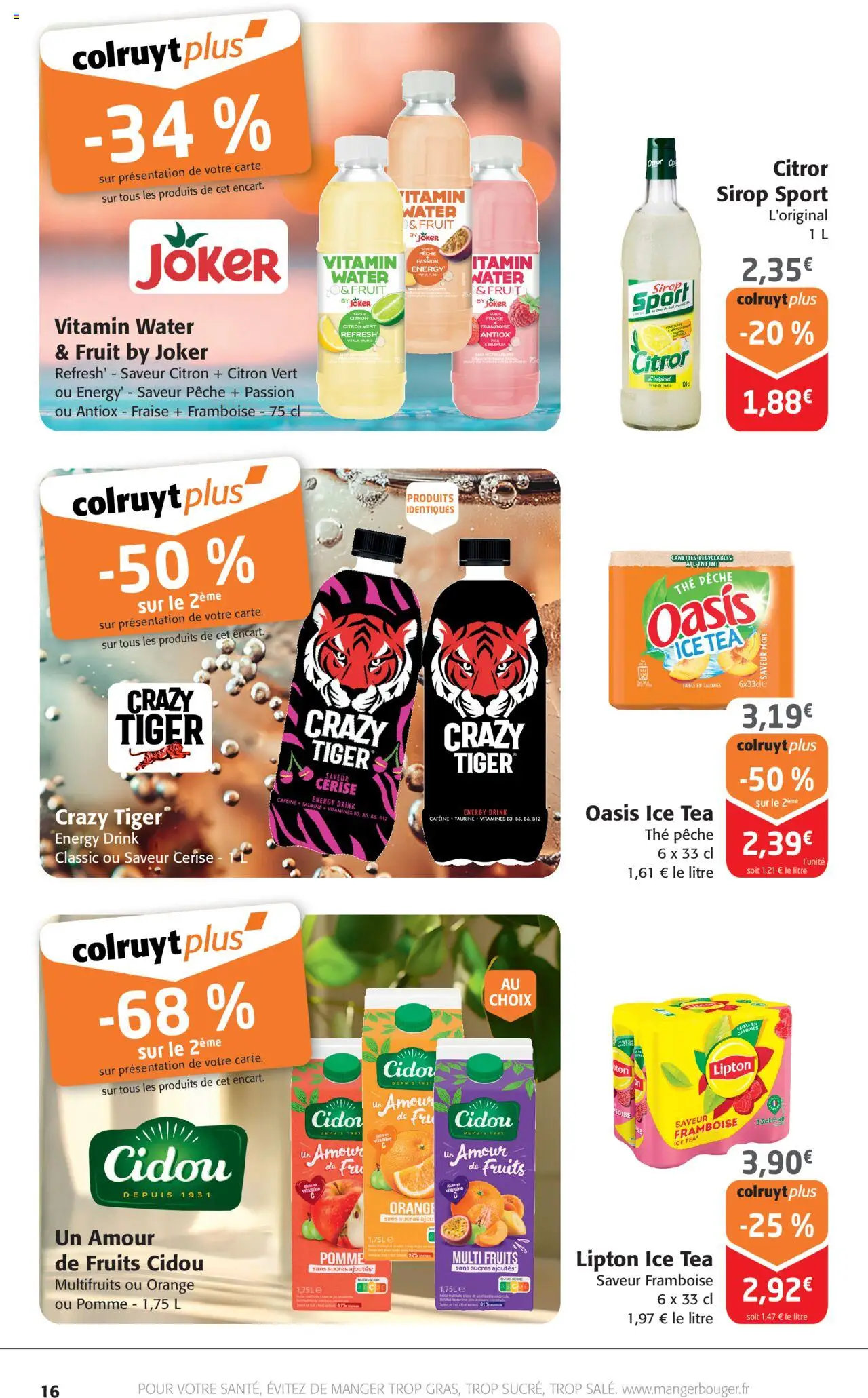  | Page: 16 | Produits: Citron, Framboise, Orange, Pomme