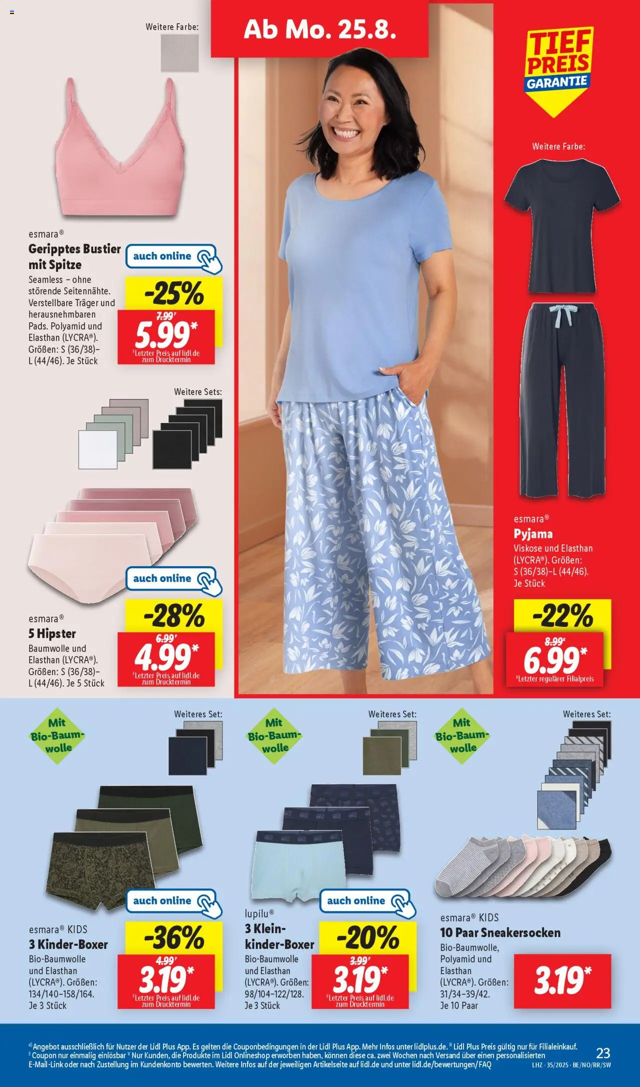 Lidl Prospekt Holzminden	 - gültig ab dem 25.08.2025 | Seite: 9 | Produkte: Pyjama