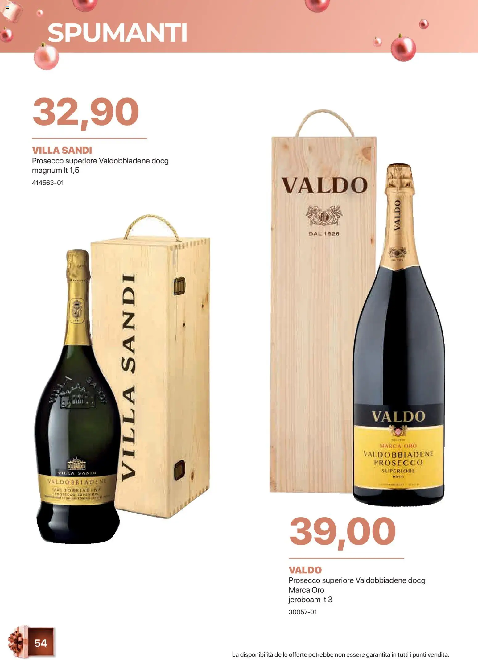 Volantino Sogegross del 05.11.2025 | Pagina: 54 | Prodotti: Prosecco