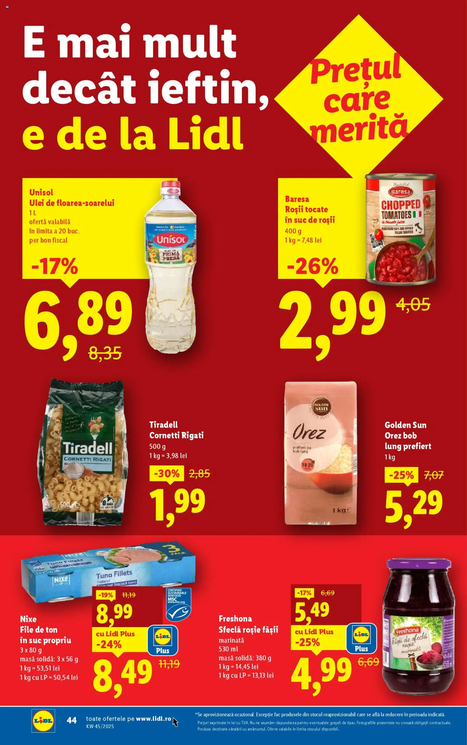 Noul catalog Lidl – valabil de la 03.11.2025 | Pagină: 44 | Produse: Feijoa Meyvesi, Masă, Roșii, Sfeclă