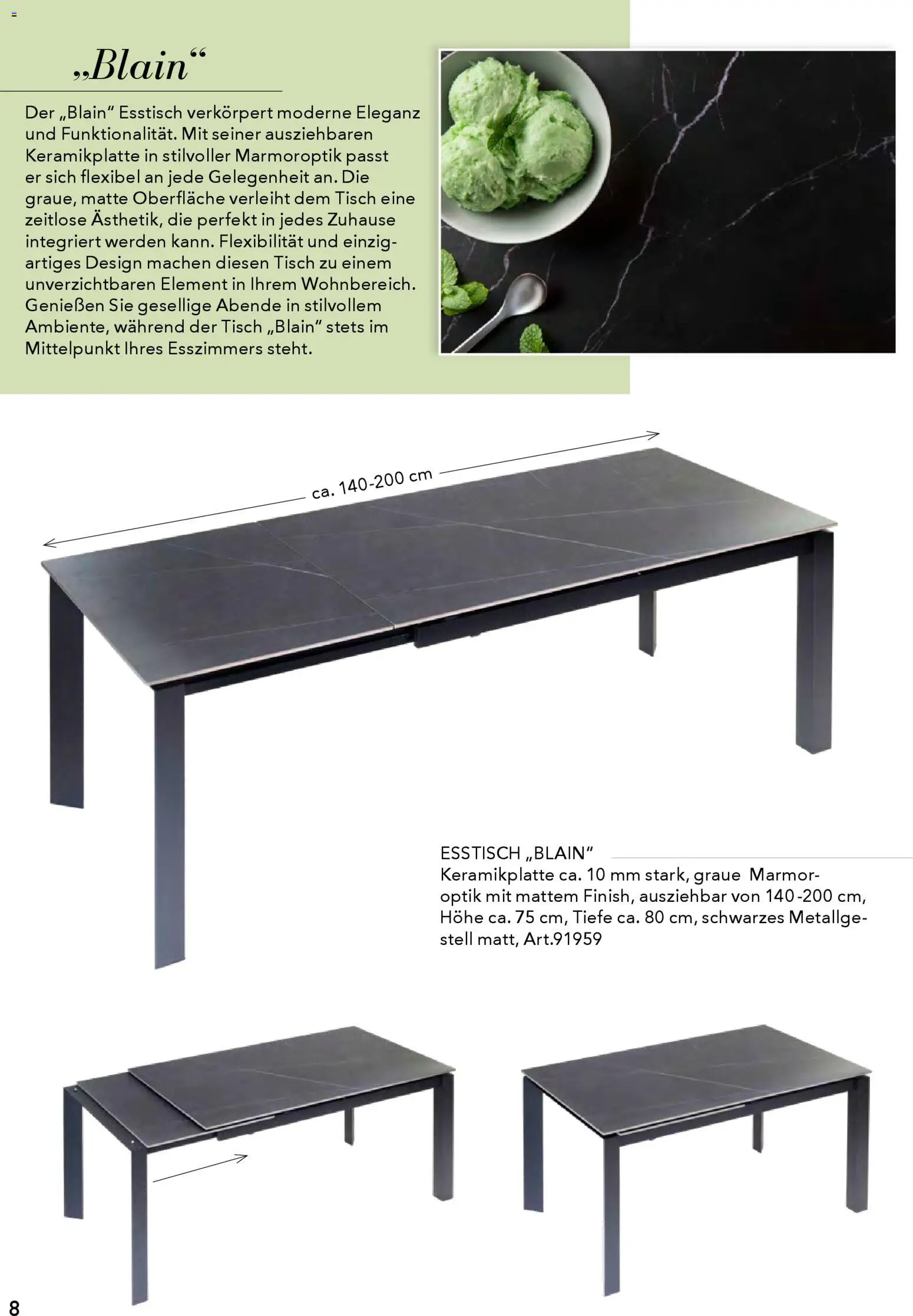 Rahaus Prospekt Glas/Keramik-Esstische – gültig ab 29.01.2026 | Seite: 8 | Produkte: Esstisch, Tisch