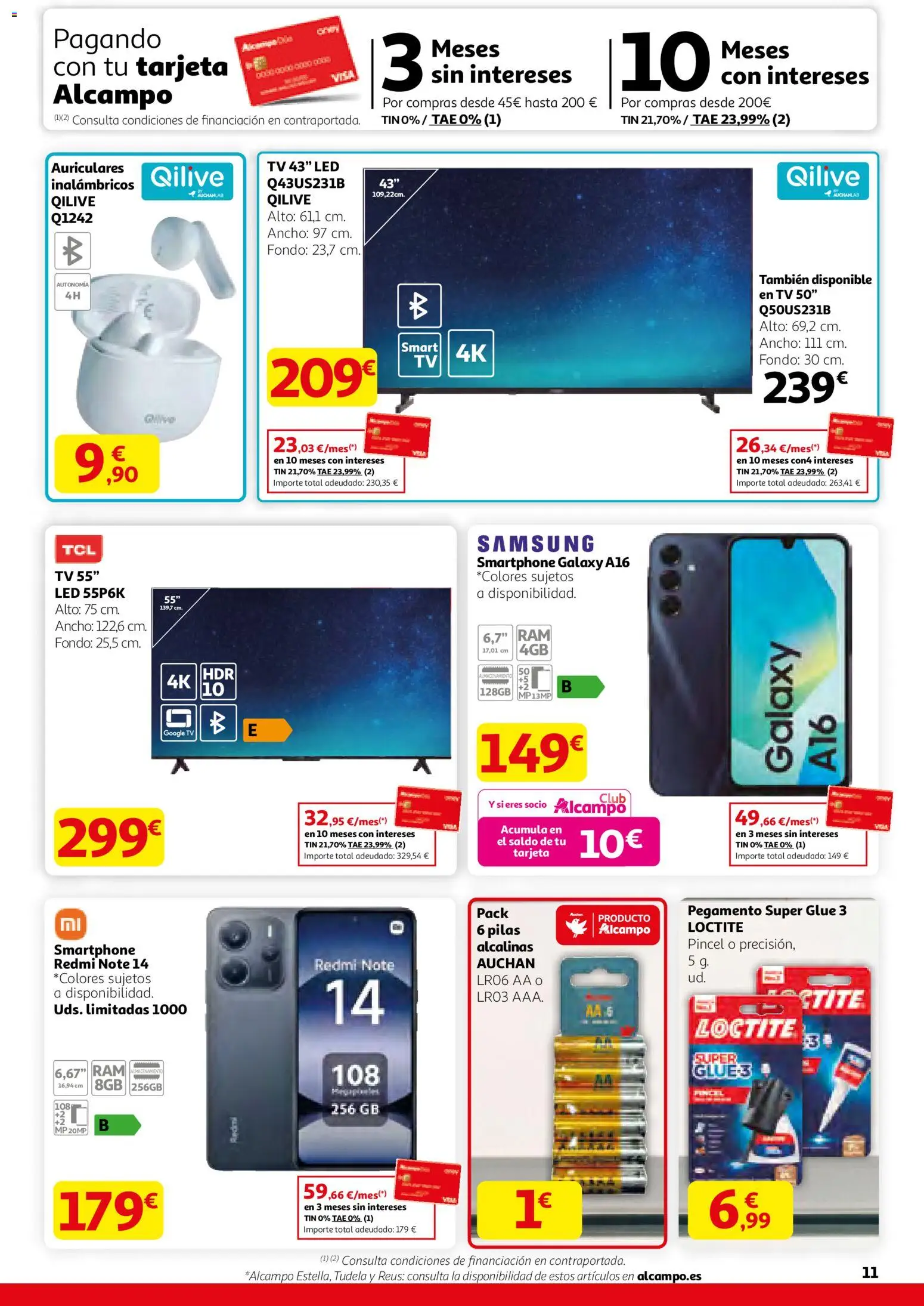 Alcampo - SST catalan  │ válido desde el 29.01.2026 | Página: 11 | Productos: Smartphone, Auriculares