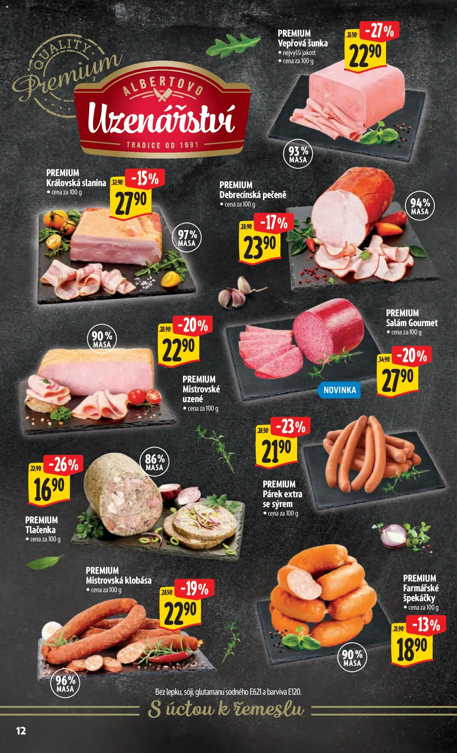 Albert leták - Hypermarket od 19.11.2025 | Strana: 20 | Produkty: Salám, Šunka, Špekáčky, Tlačenka