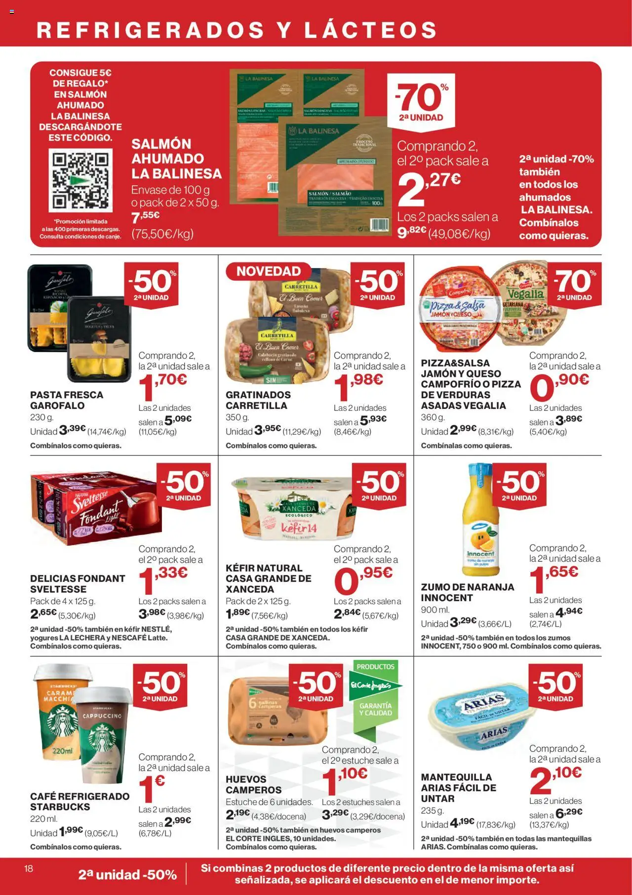 El Corte Inglés ofertas │ válido desde el 25.09.2025 | Página: 18 | Productos: Jamón, Ροζ πιπέρι, Salmón ahumado, Κορνίζα