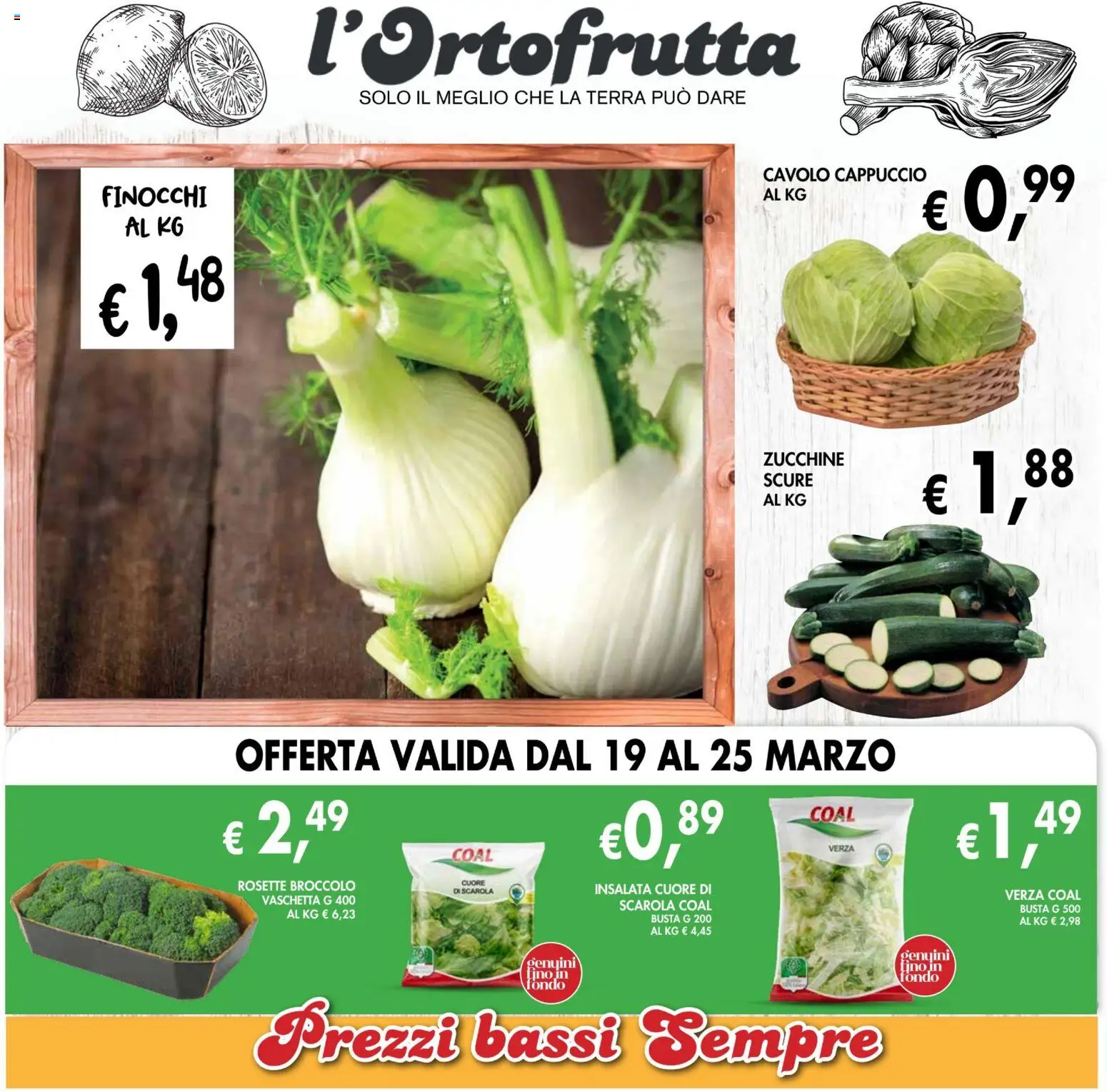 Volantino Coal del 12.03.2026 | Pagina: 3 | Prodotti: Cavolo, Cappuccio, Finocchi, Terra