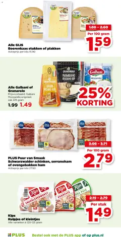  | Pagina: 15 | Producten: Kaas, Ham, Zak, Mozzarella