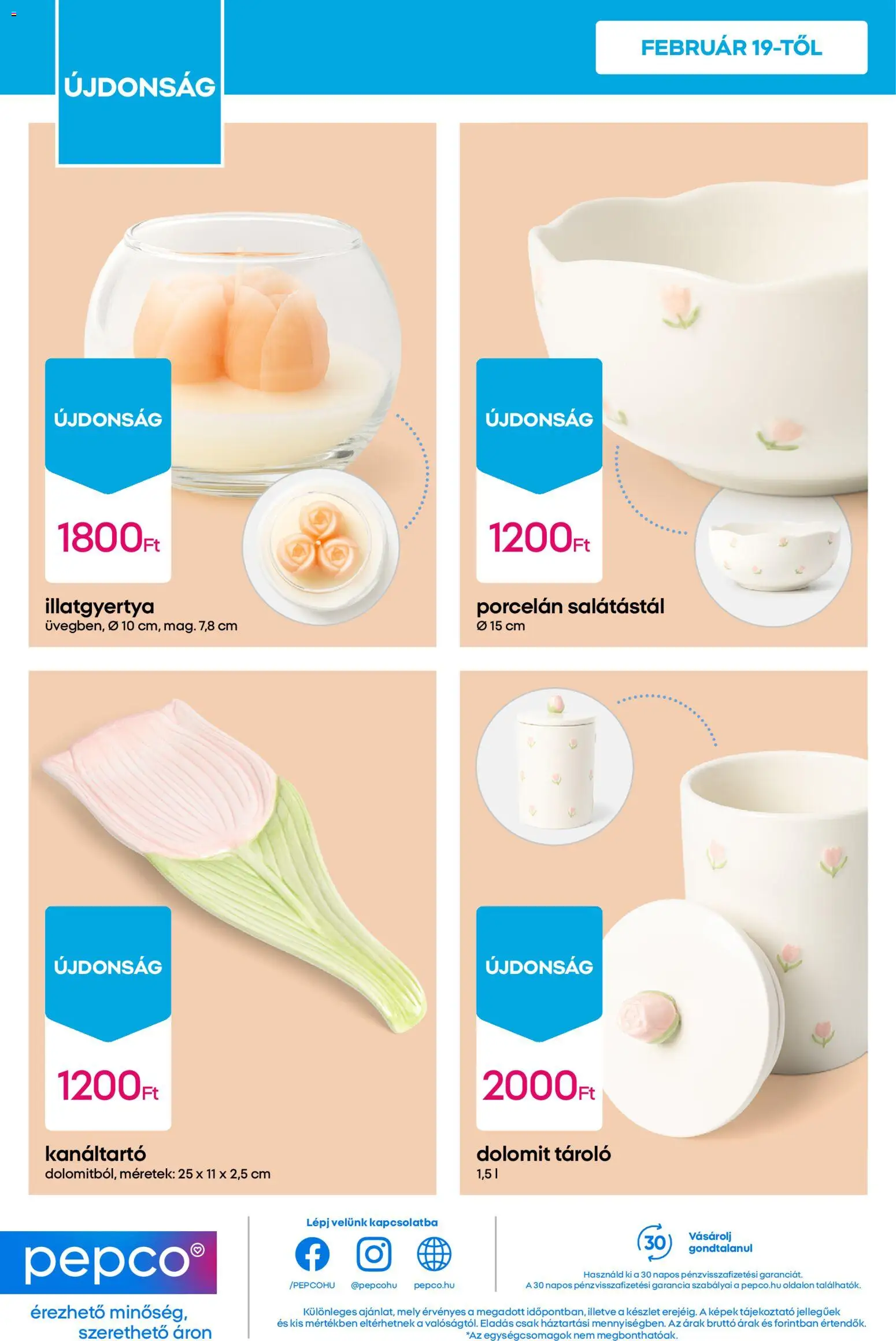 Pepco akciós ujság - amely érvényes a következő dátumtól: 19.02.2026 | Oldal: 10 | Termékek: Illatgyertya