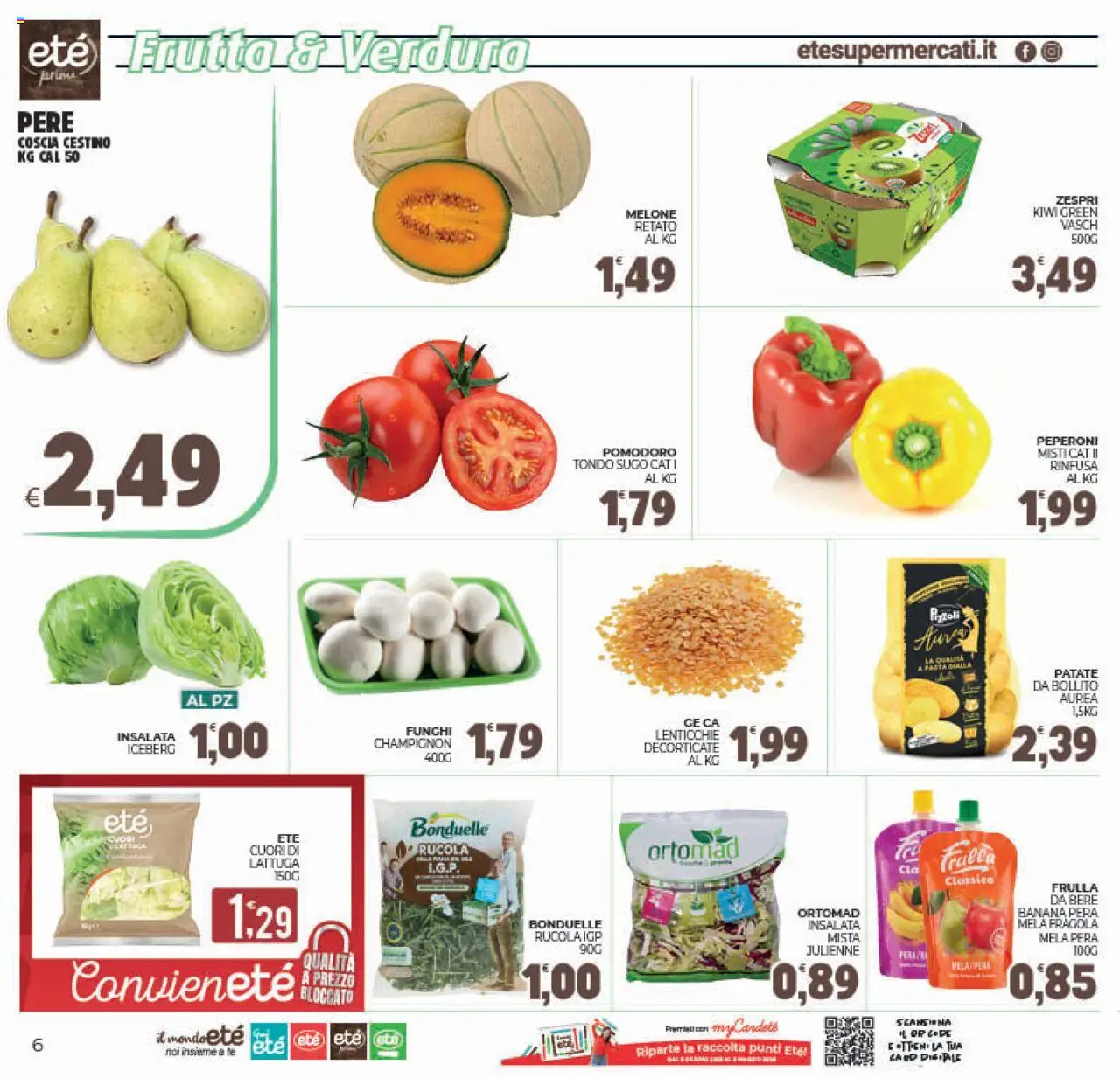 Volantino Eté del 29.08.2025 | Pagina: 6 | Prodotti: Tè, Peperoni, Patate, Cestino