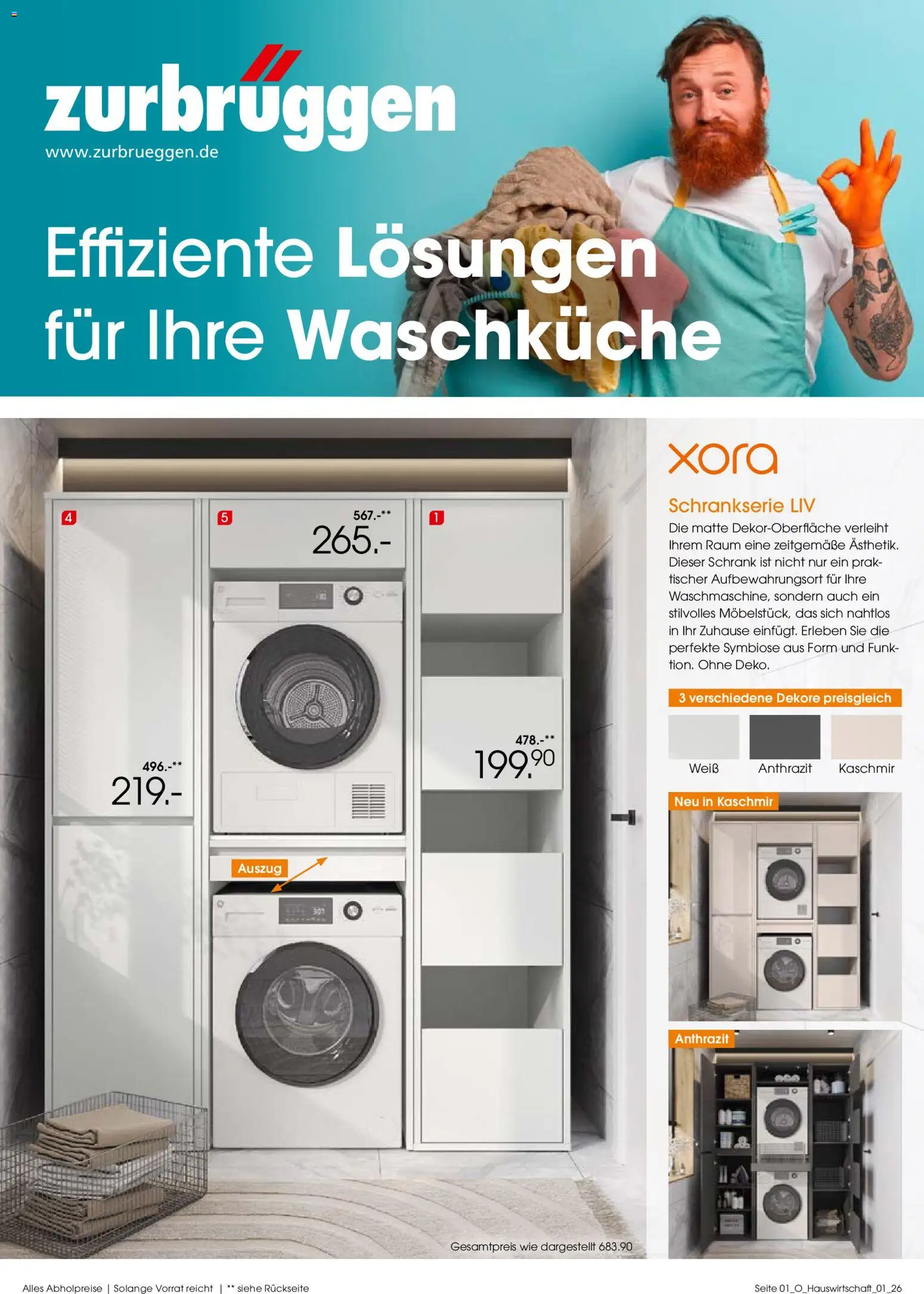 Zurbrüggen Stauraumlösungen – gültig ab 27.04.2026 | Seite: 1 | Produkte: Schrank