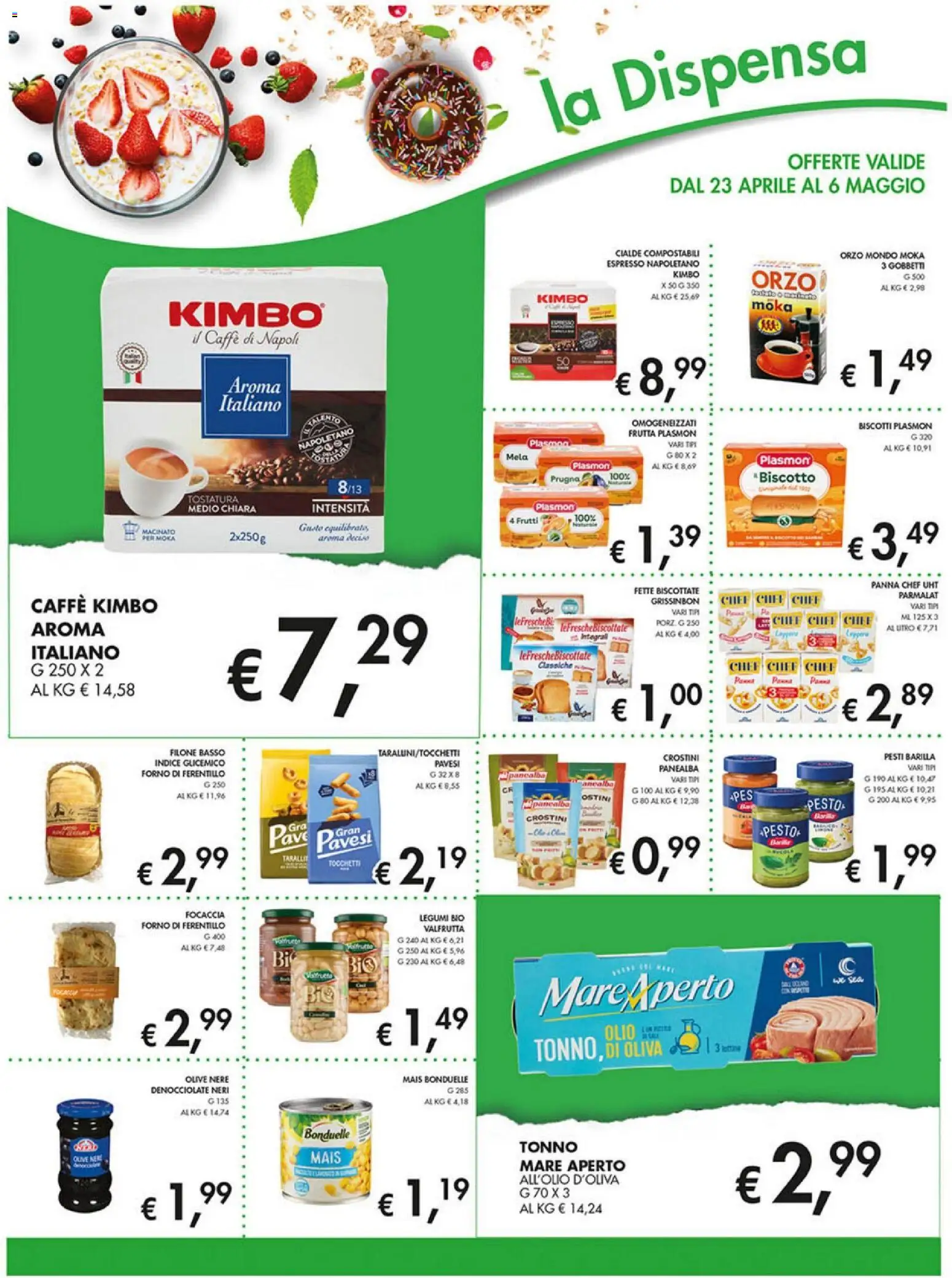 Volantino Coal del 23.04.2026 | Pagina: 12 | Prodotti: Panna, Frutta, Olio, Fette biscottate