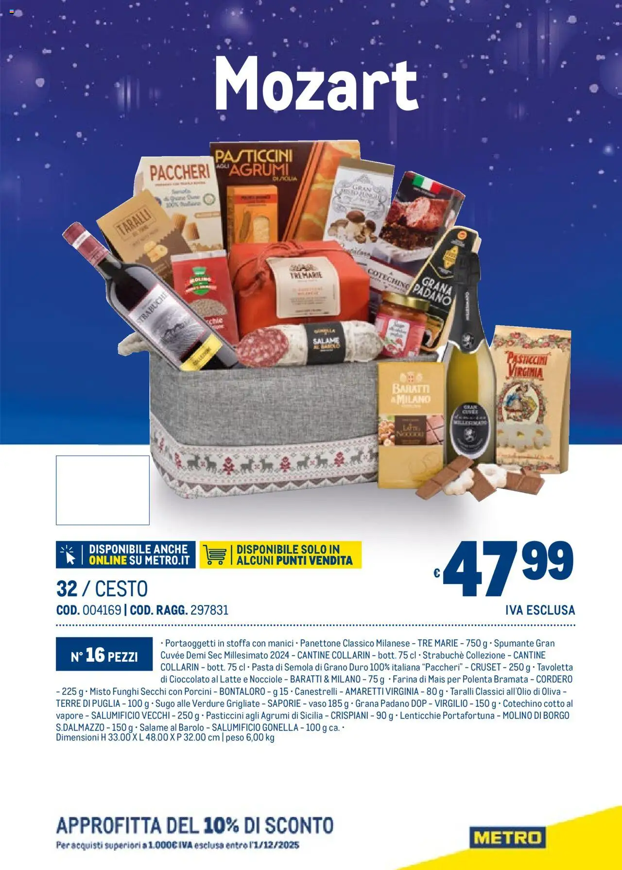Volantino Metro del 06.11.2025 | Pagina: 35 | Prodotti: Verdure, Latte, Paccheri, Canestrelli