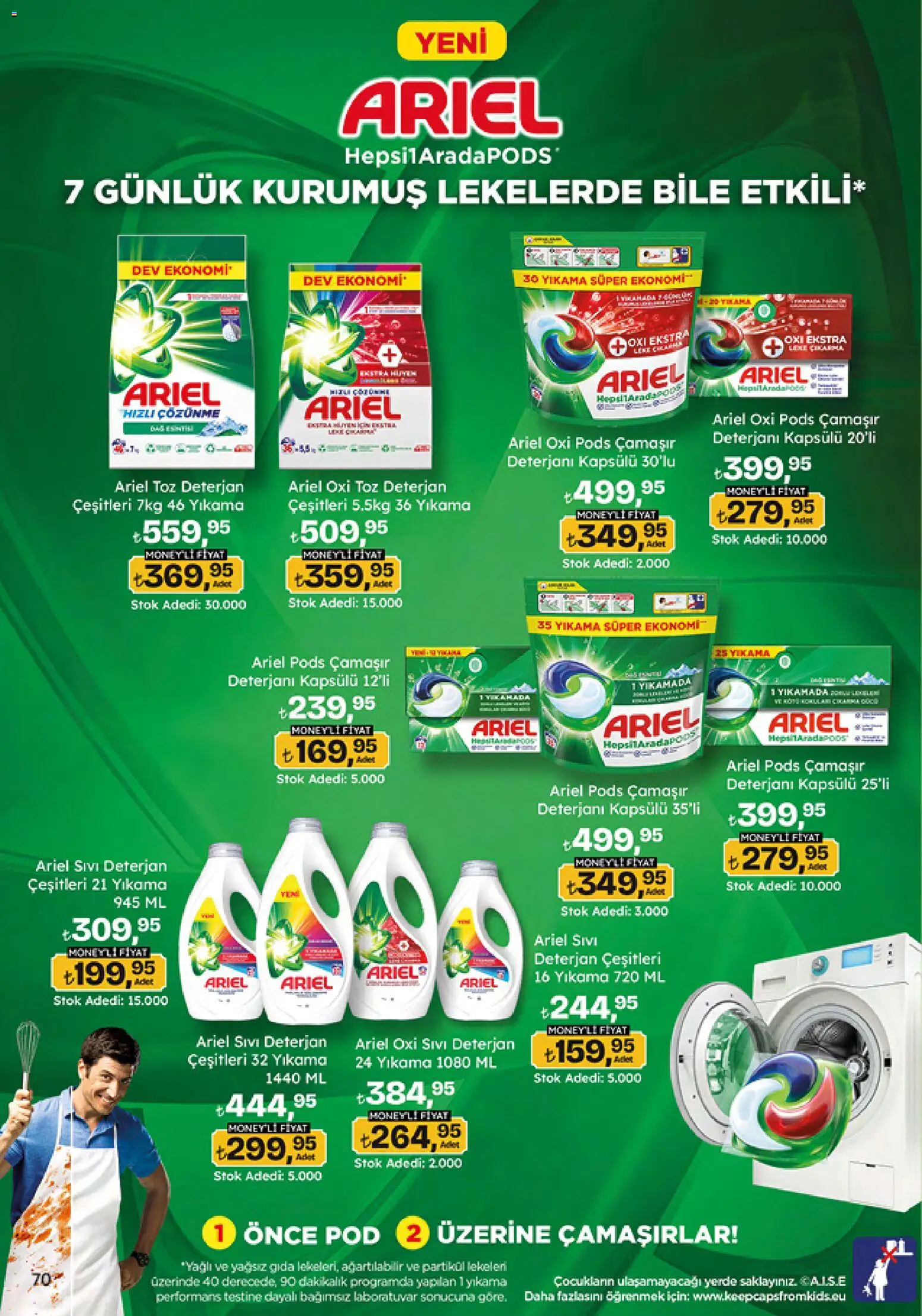 Migros Katalog - Migroskop - 12.02.2026 tarihinden itibaren geçerlidir | Sayfa: 70 | Ürünler: Çamaşır deterjanı, Deterjan