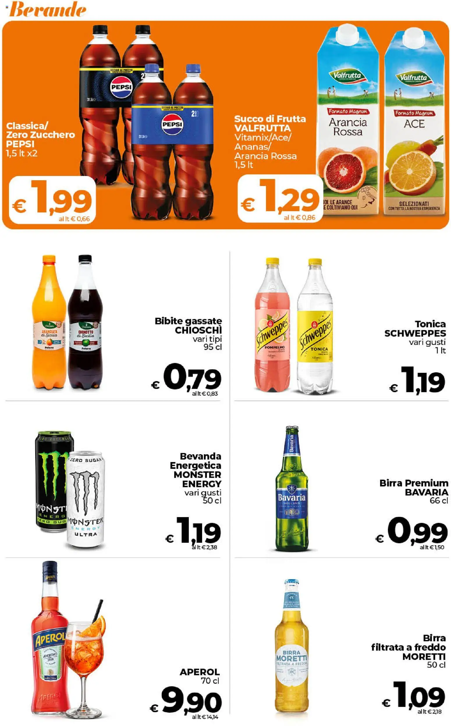 Volantino Ipercoop del 17.04.2026 | Pagina: 42 | Prodotti: Pompelmo, Frutta, Zucchero, Birra Moretti