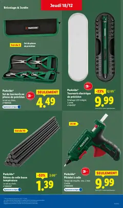 LIDL - Prévisualisation de LIDL catalogue semaine 51 valide à partir de 18.12.2025 | Page: 47 | Produits: Pinces, Tournevis, Colle