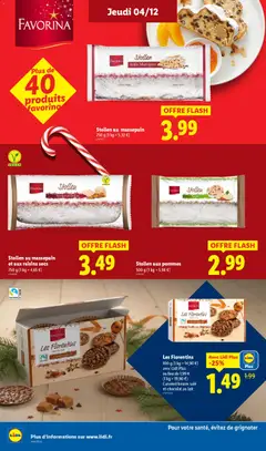 LIDL - Prévisualisation de Stollen au massepain et aux raisins secs, Stollen au massepain et aux raisins secs, 750 g valide à partir de 04.12.2025 | Page: 36