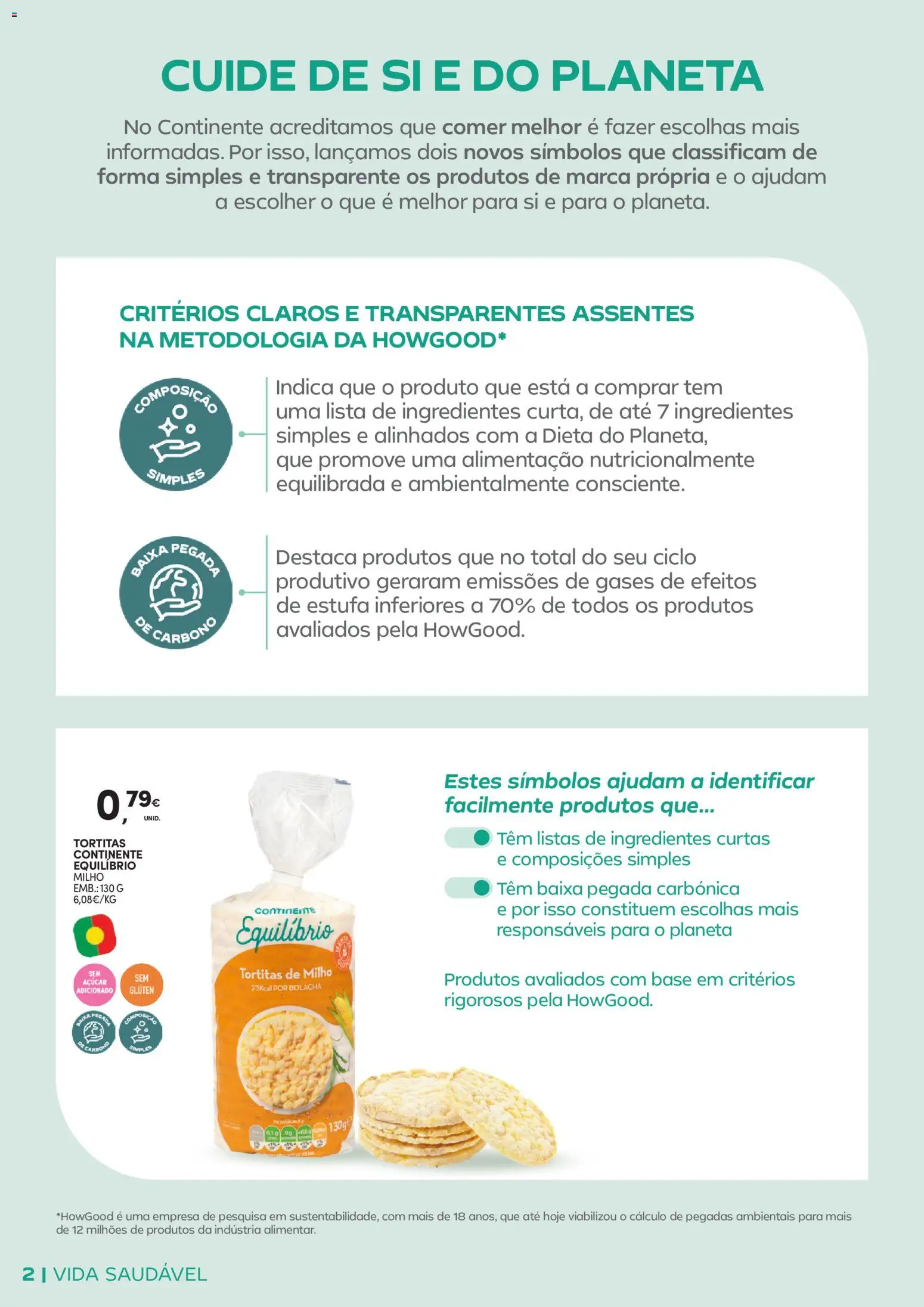 Continente - Vida Saudável: Passe a comer melhor │ válido de 20.01.2026 | Página: 2 | Produtos: Base, Caixa, Açúcar, Milho