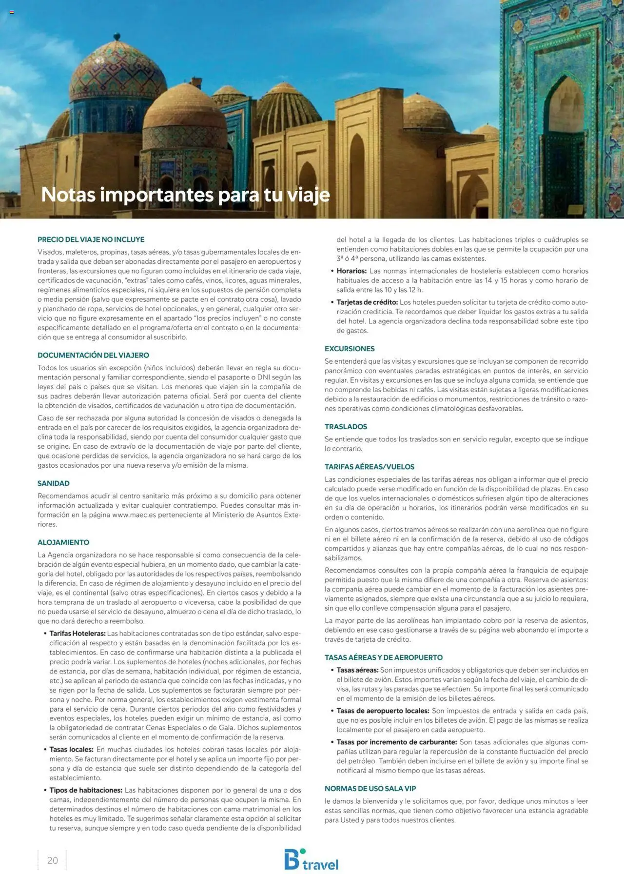 B the travel brand Uzbekistan │ válido desde el 28.05.2024 | Página: 20 | Productos: General, Té, Cama