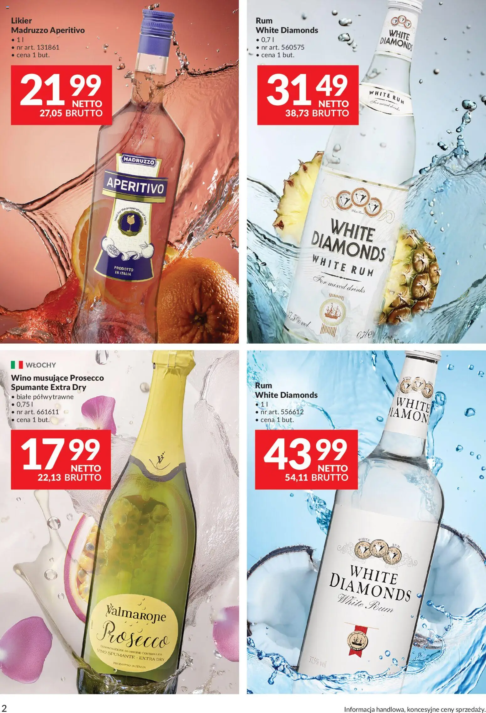 Makro Gazetka - Alkohole marek własnych od 01.02.2026 | Strona: 2 | Produkty: Wino, Rum, Prosecco