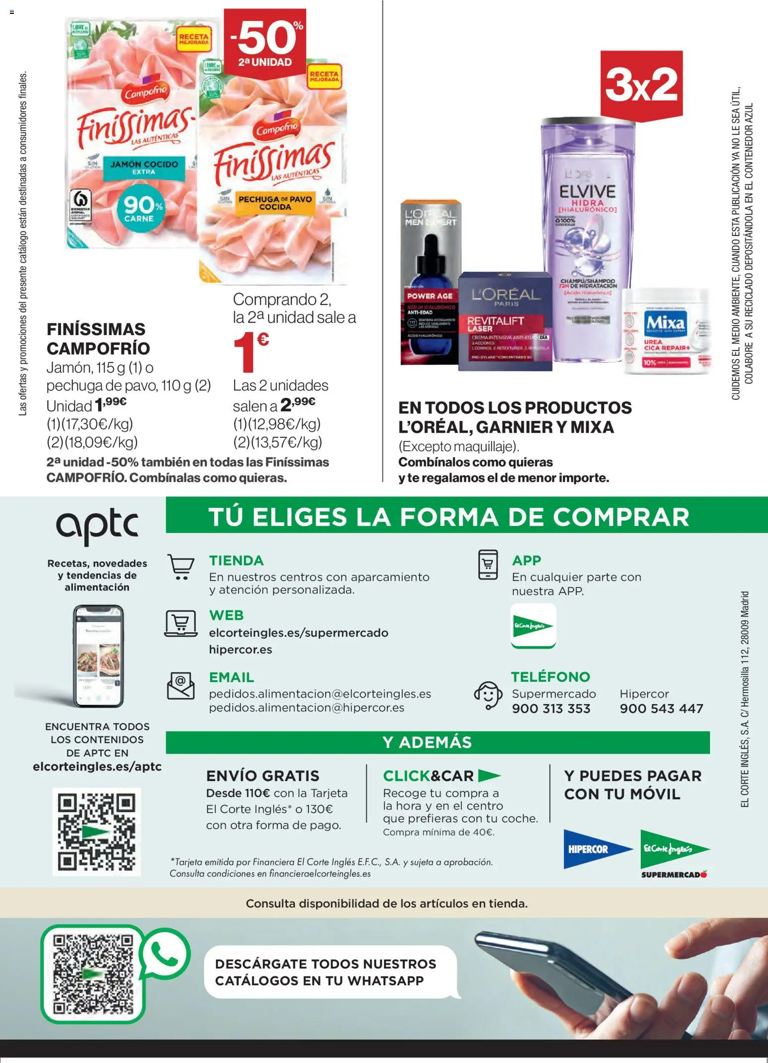 El Corte Inglés ofertas │ válido desde el 07.01.2026 | Página: 40 | Productos: Sérum, Jamón, Jamón cocido, Té