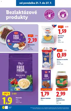 Lidl leták │ platný od 21.07.2025 | Strana: 38 | Produkty: Smotana, Mozzarella, Krém, Mascarpone